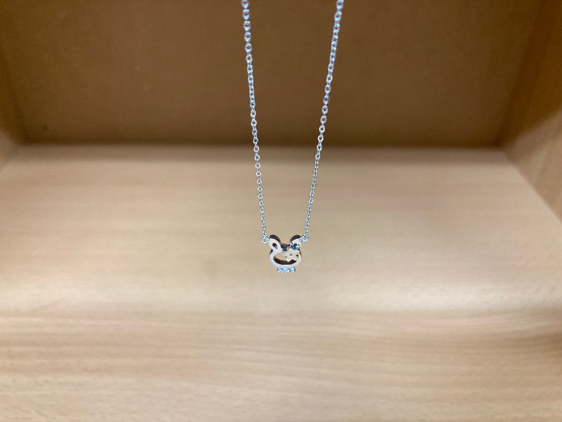 Tiny Treasures Seoul - Bunny Necklace (Silver) 7