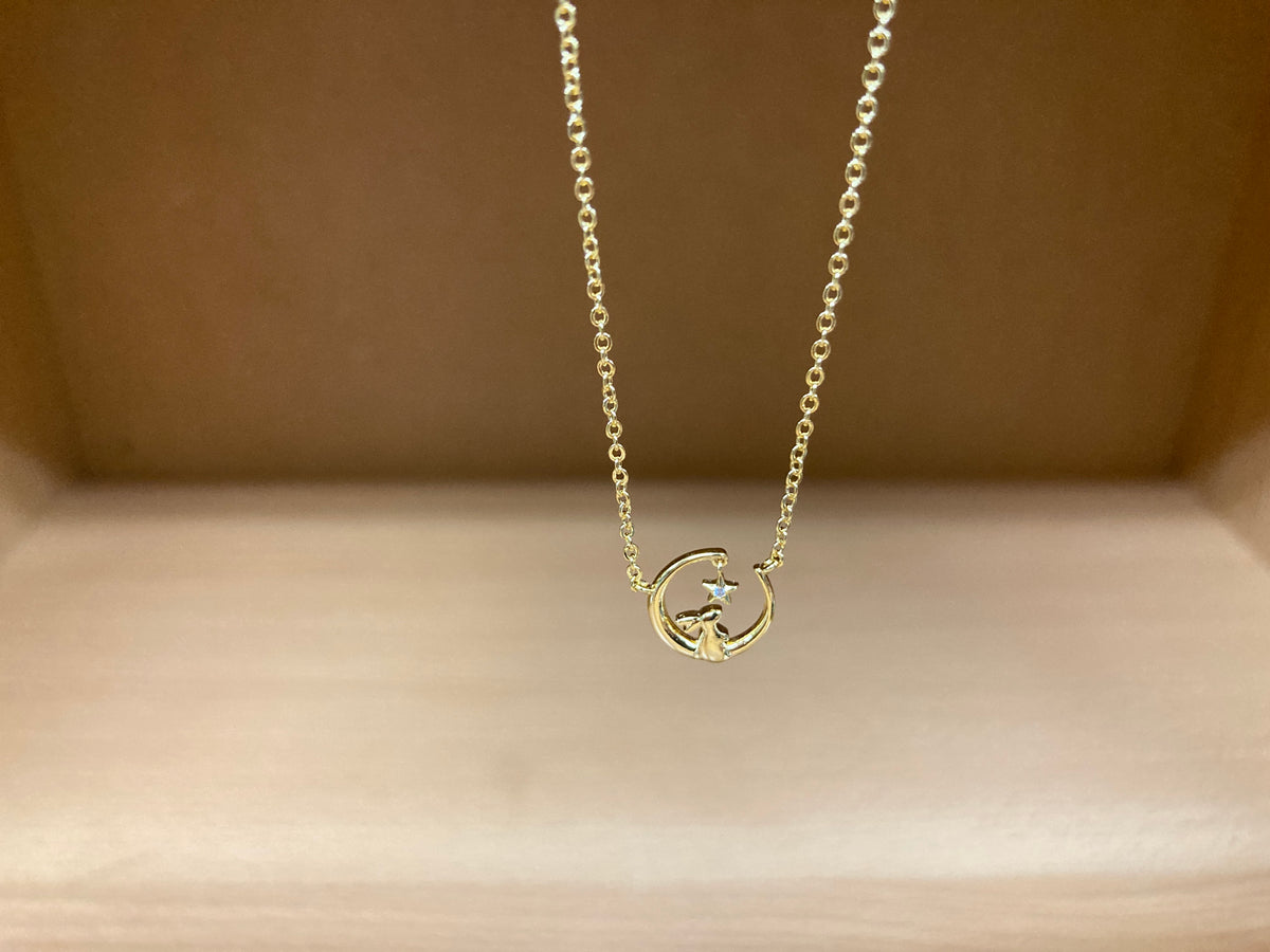 Tiny Treasures Seoul - Bunny Under the Star Necklace (Gold) 10