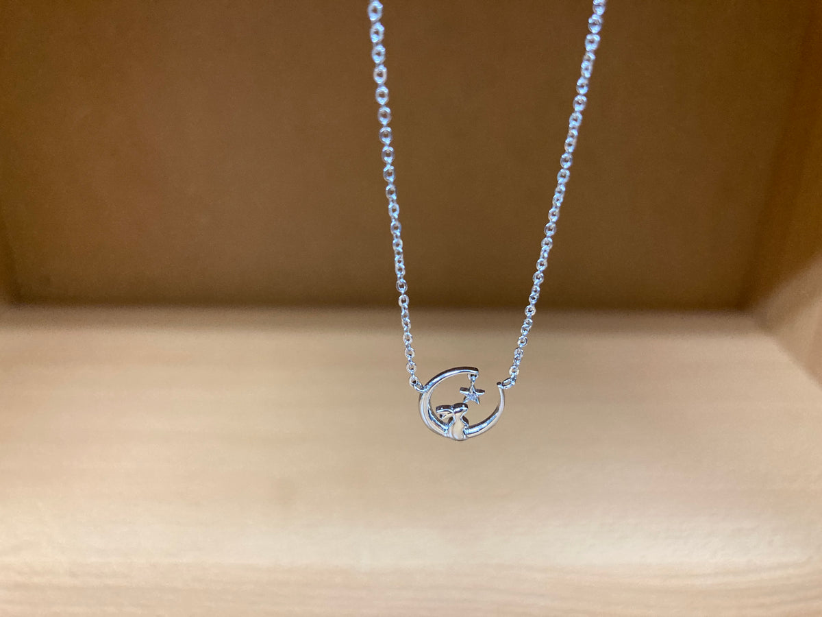 Tiny Treasures Seoul - Bunny Under the Star Necklace (Silver) 7