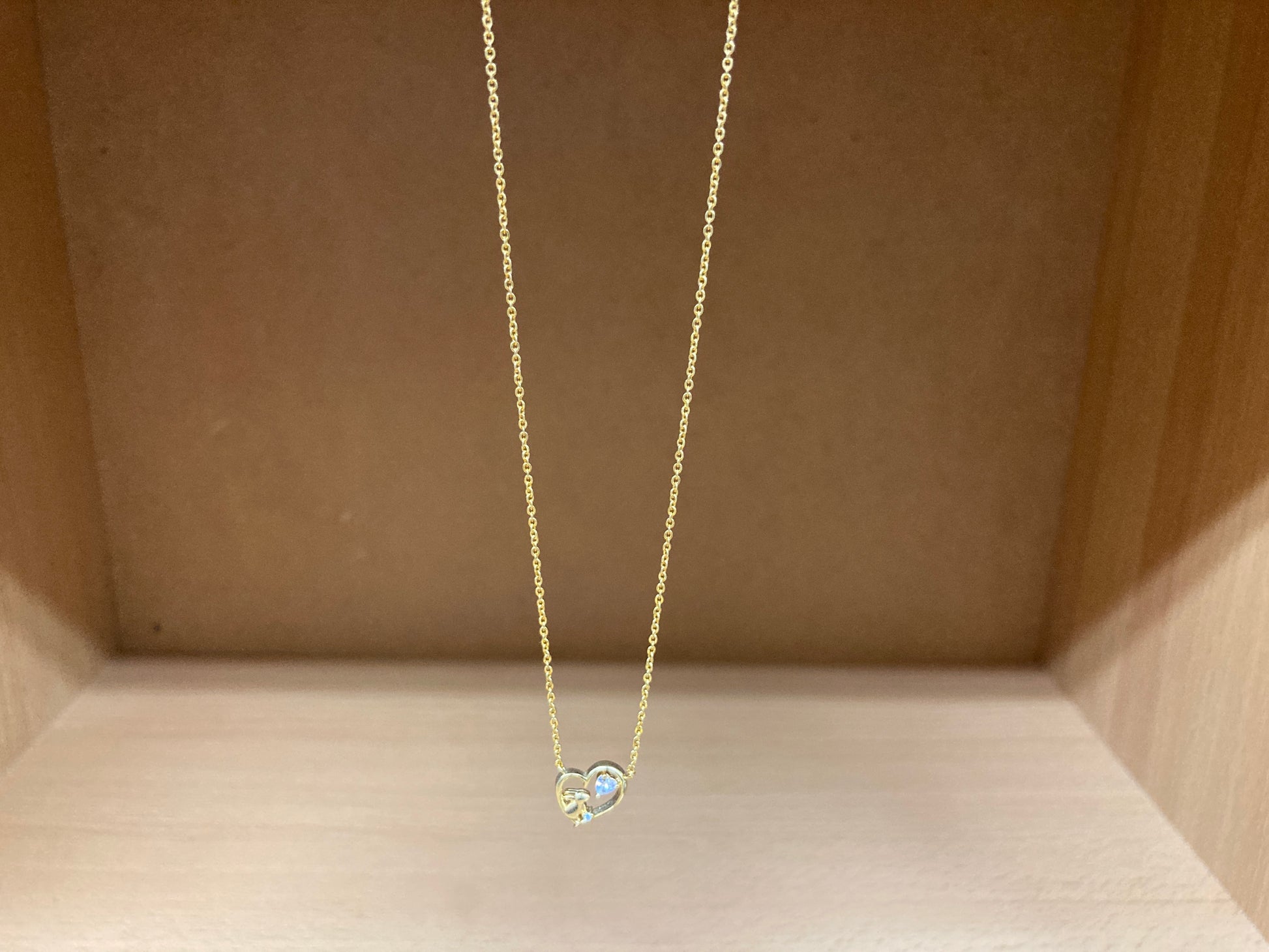 Tiny Treasures Seoul - Bunny in Heart Necklace (Gold) 10