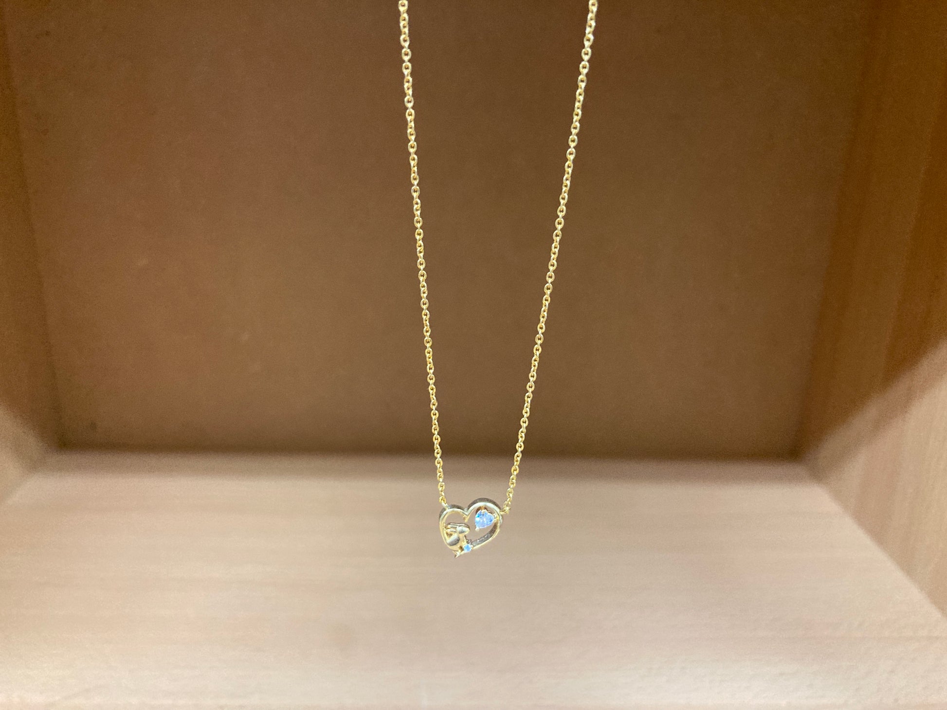 Tiny Treasures Seoul - Bunny in Heart Necklace (Gold) 8