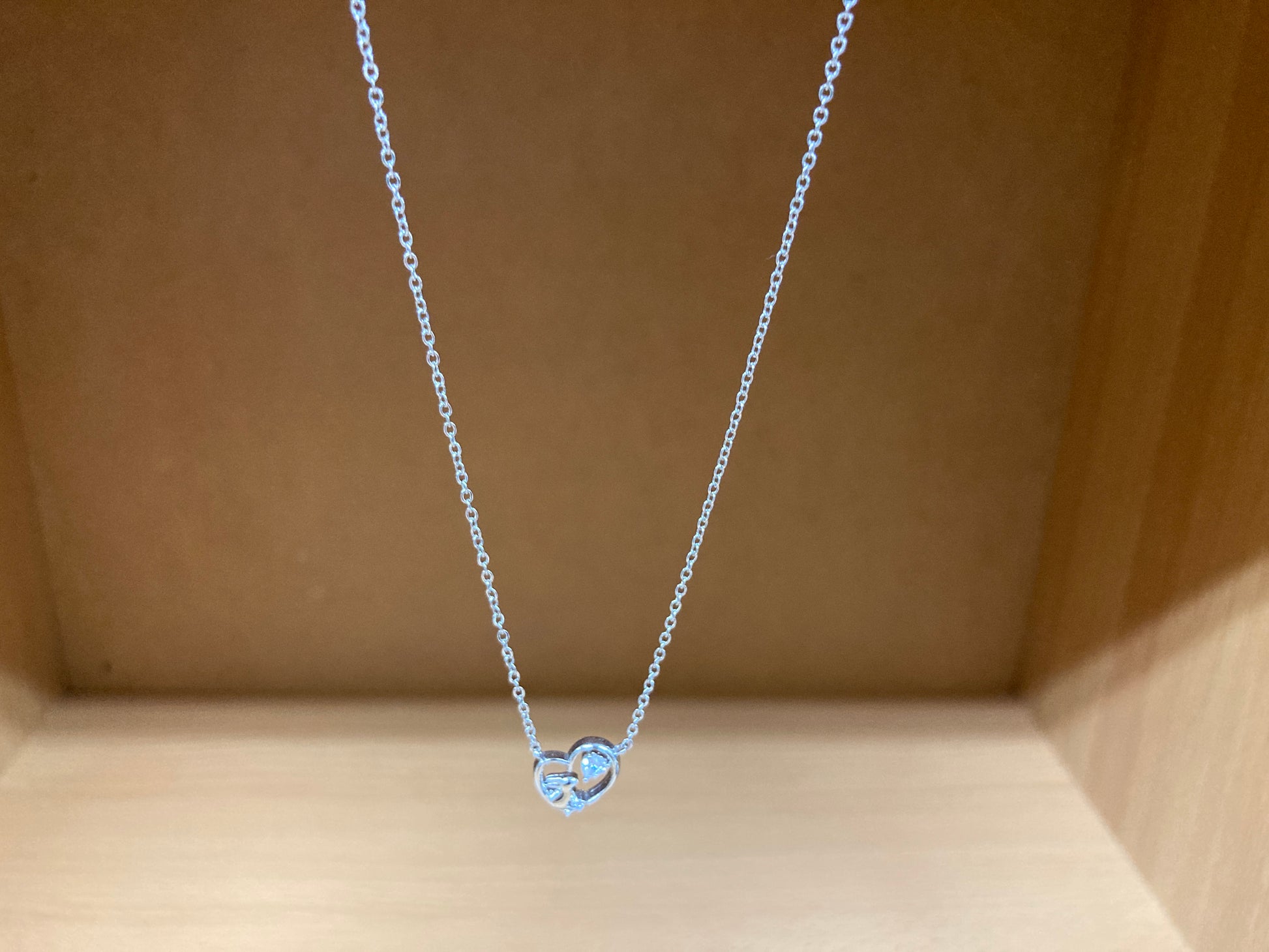 Tiny Treasures Seoul - Bunny in Heart Necklace (Silver) 4