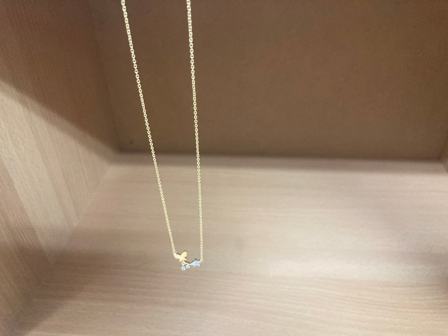 Tiny Treasures Seoul - Butterfly Branch Necklace (Gold) 12