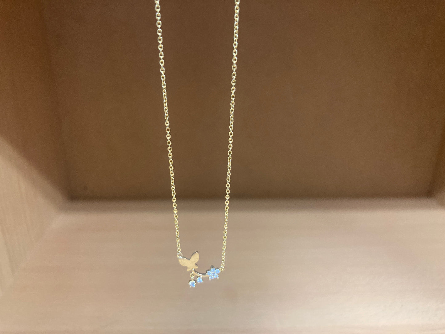 Tiny Treasures Seoul - Butterfly Branch Necklace (Gold) 