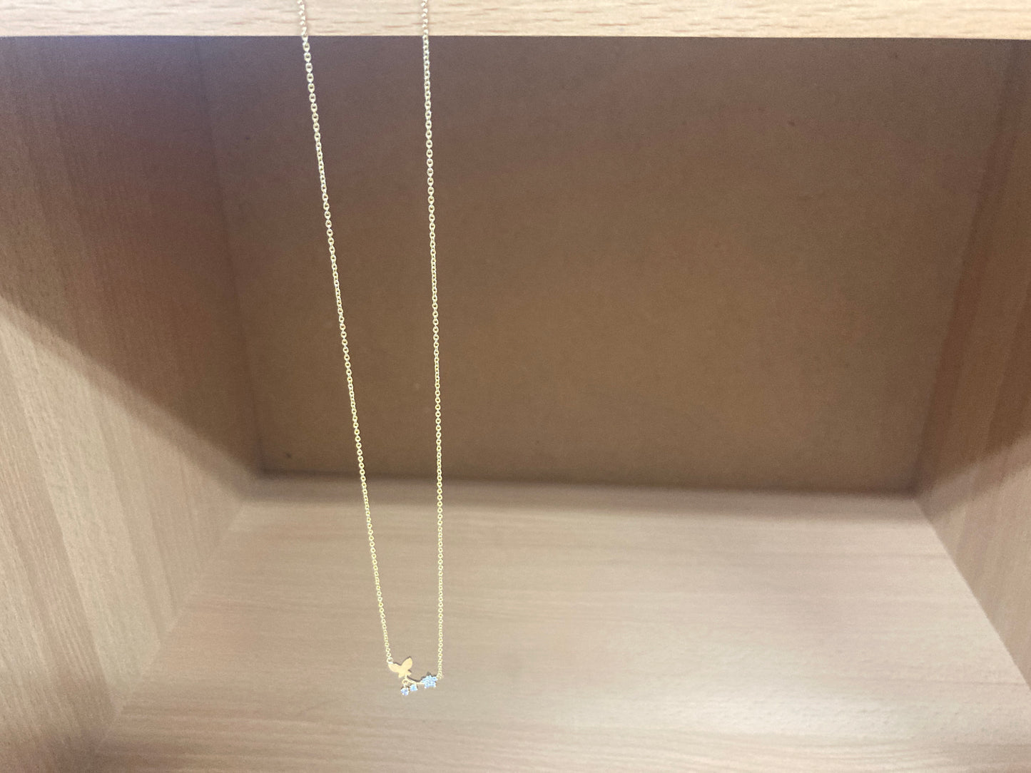 Tiny Treasures Seoul - Butterfly Branch Necklace (Gold) 19