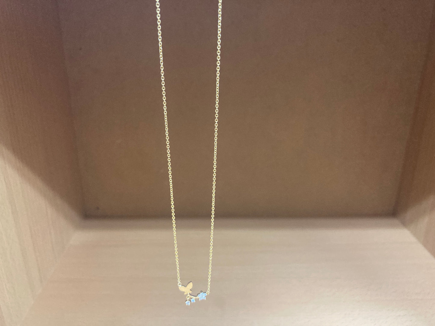 Tiny Treasures Seoul - Butterfly Branch Necklace (Gold) 3