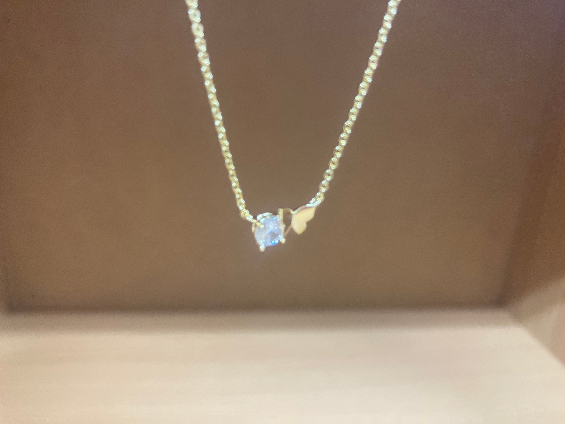 Tiny Treasures Seoul - Butterfly Stone Necklace (Gold) 