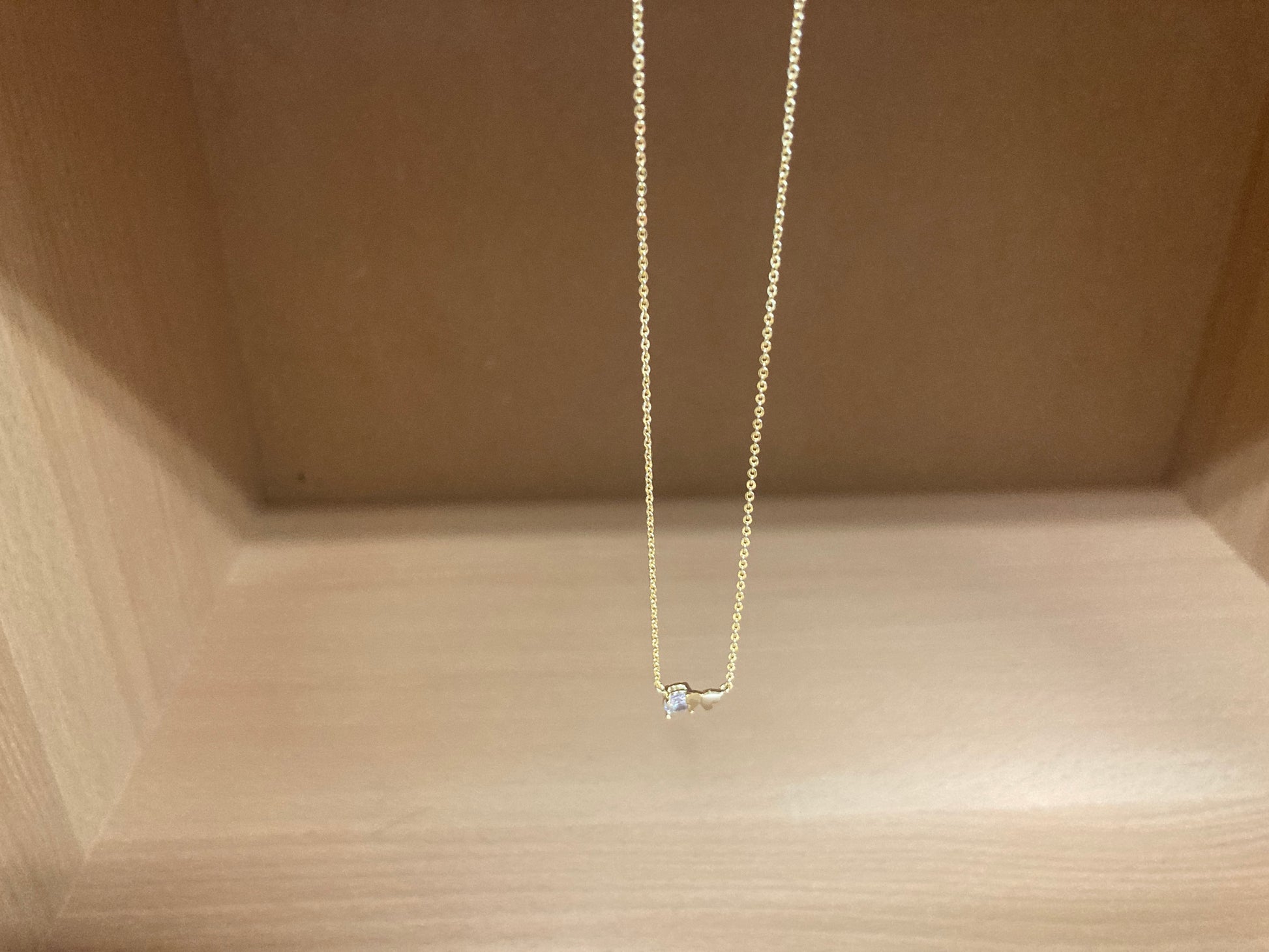 Tiny Treasures Seoul - Butterfly Stone Necklace (Gold) 2