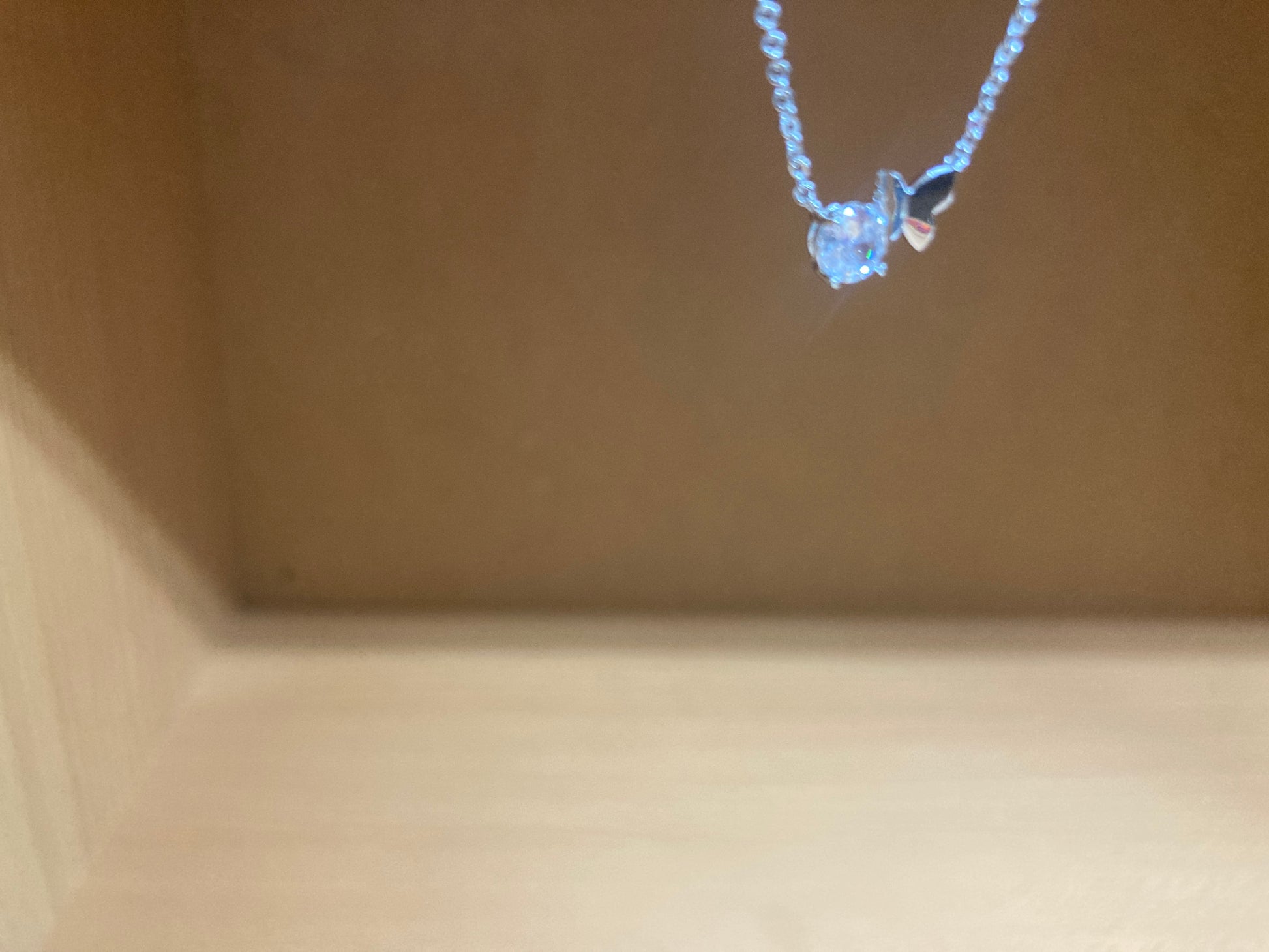 Tiny Treasures Seoul - Butterfly Stone Necklace (Silver) 4