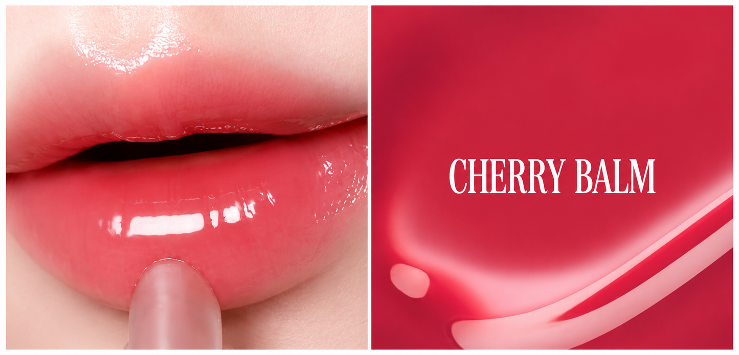 CLIO Glaze Lip Serum with Ribbon Keyring (005 Cherry Balm)