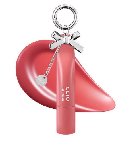 Tiny Treasures Seoul - CLIO Glaze Lip Serum with Ribbon Keyring (002 Juicy Berry)