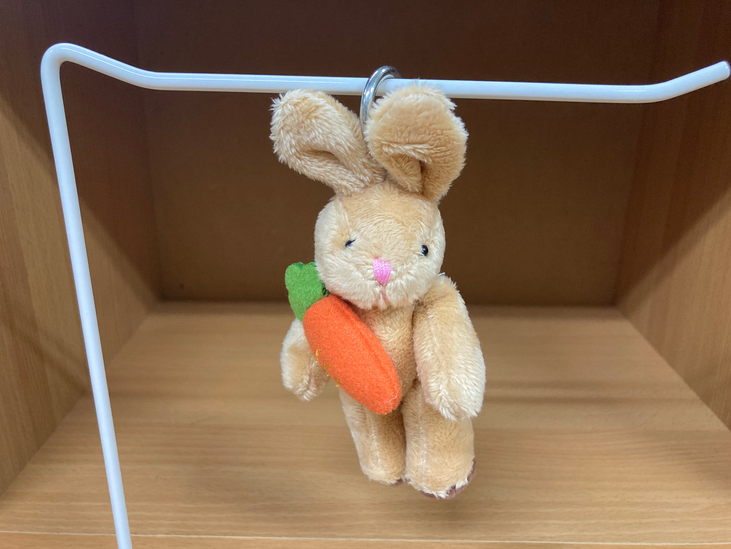 Tiny Treasures Seoul - Carrot Bunny Plush Bag Charm Front View