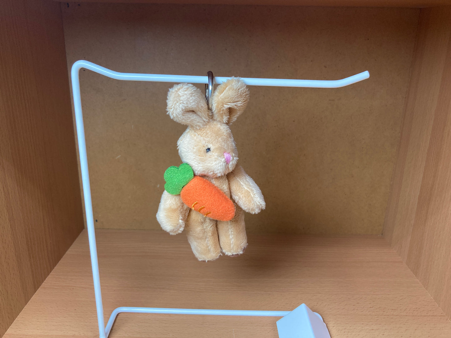 Tiny Treasures Seoul - Carrot Bunny Plush Bag Charm Side Viewe 3