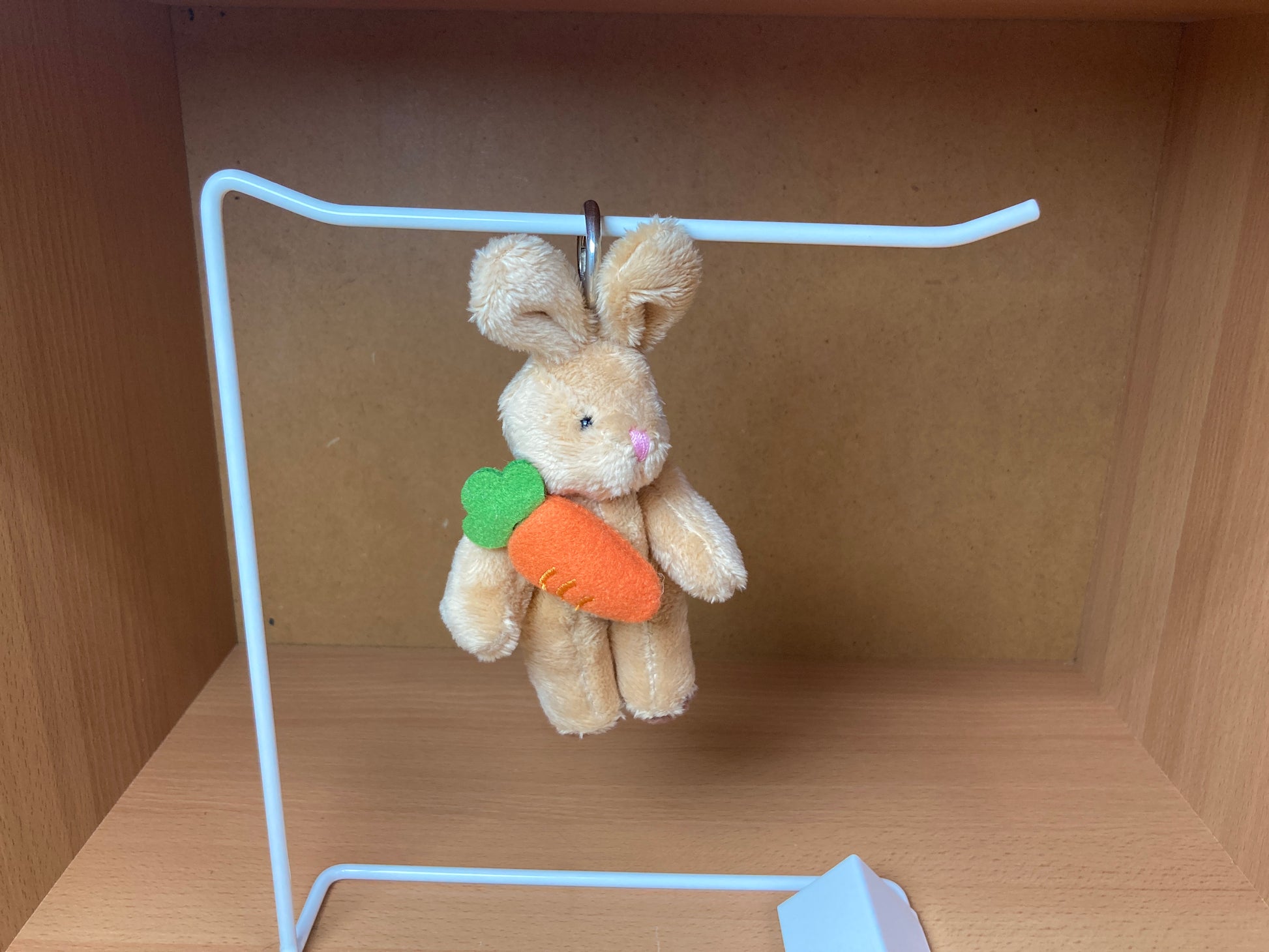 Tiny Treasures Seoul - Carrot Bunny Plush Bag Charm Side Viewe 3