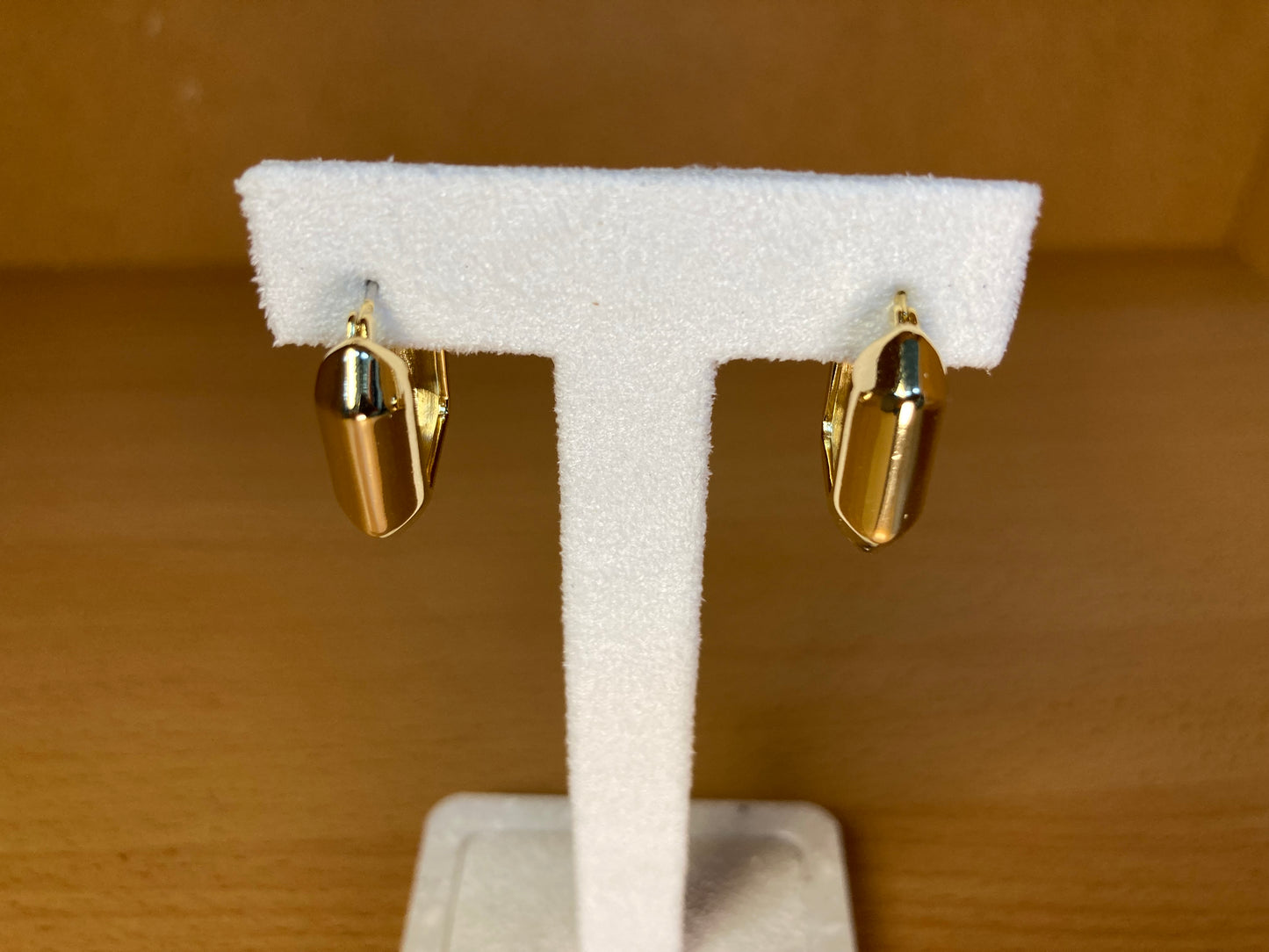 Chunky Square Huggie Earrings