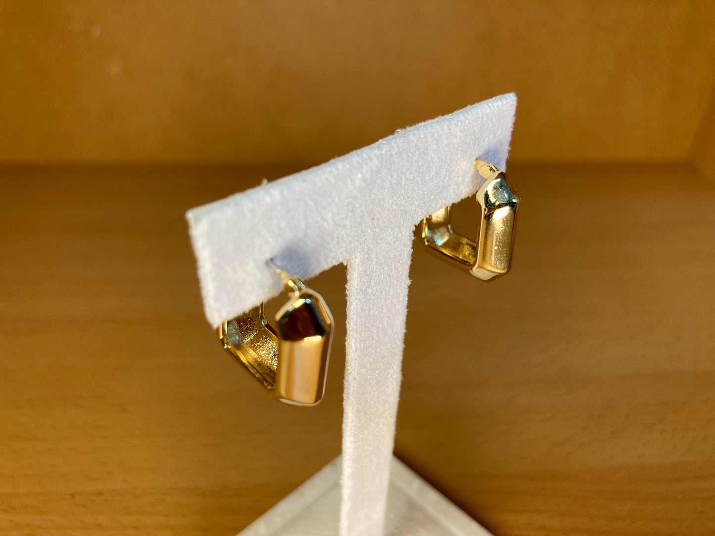 Chunky Square Huggie Earrings