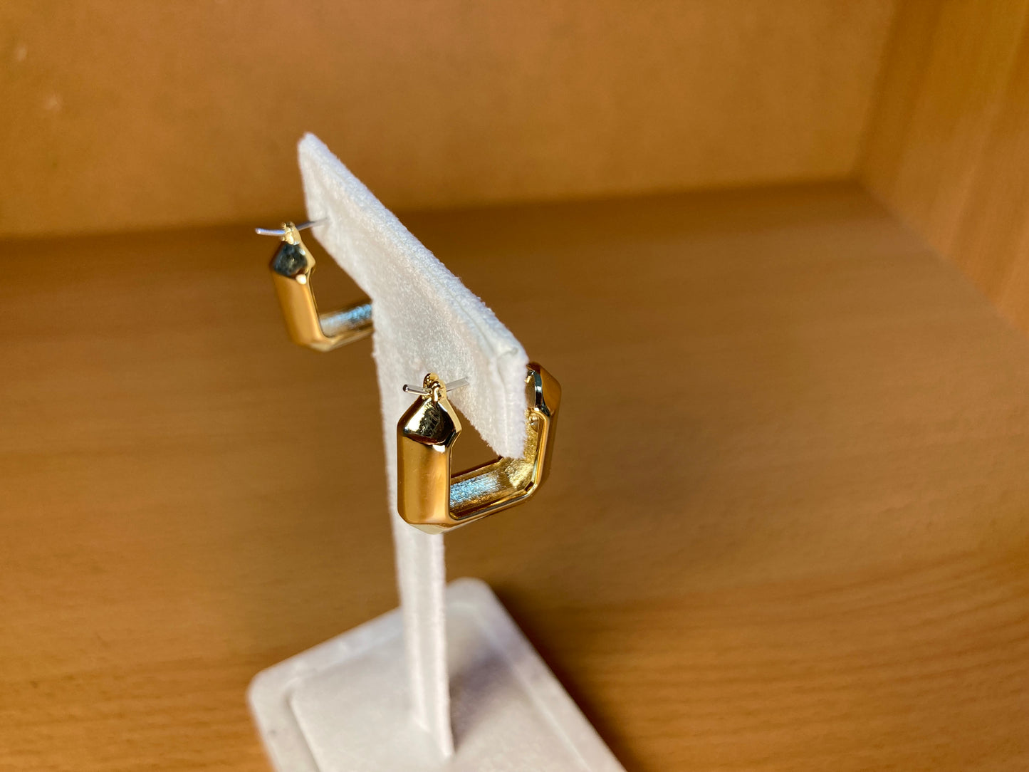 Chunky Square Huggie Earrings