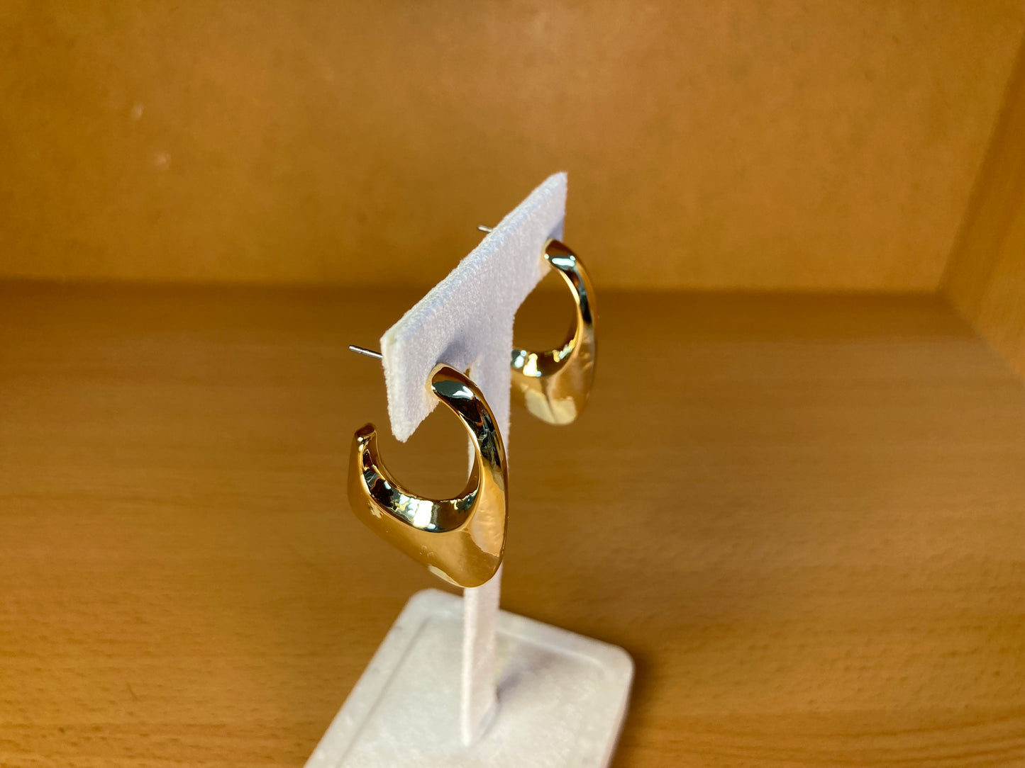 Chunky Tapered Hoop Earrings