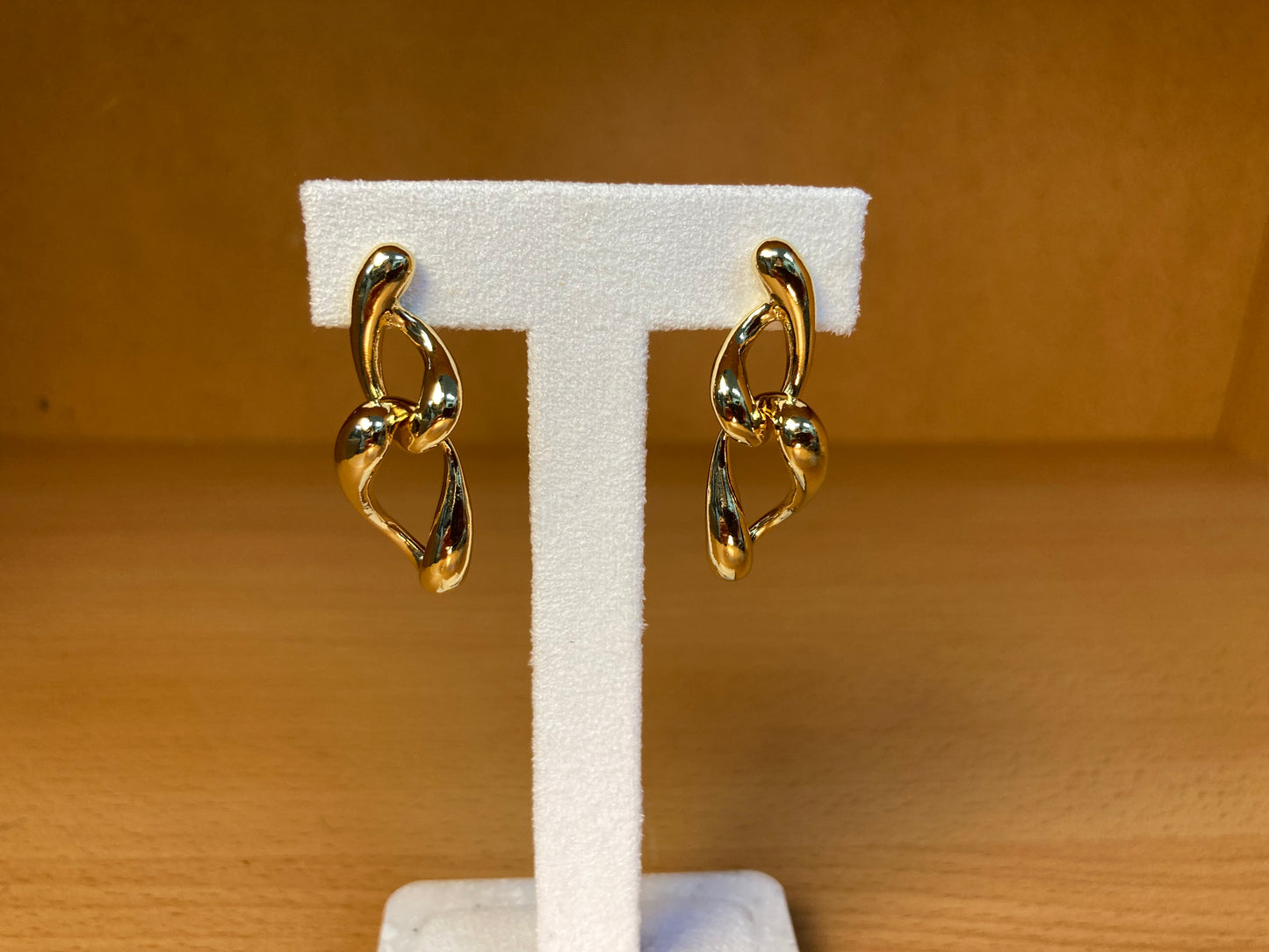 Chunky Twisted Link Drop Earrings