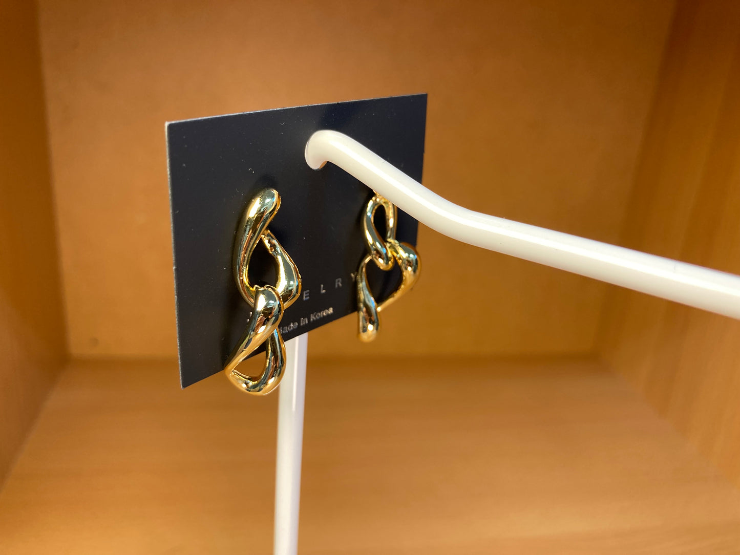 Chunky Twisted Link Drop Earrings