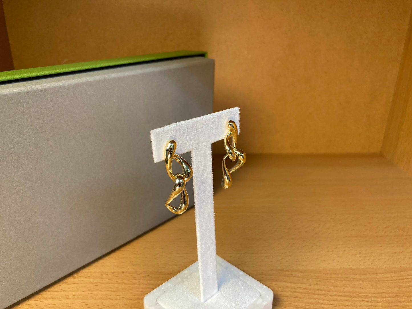 Chunky Twisted Link Drop Earrings