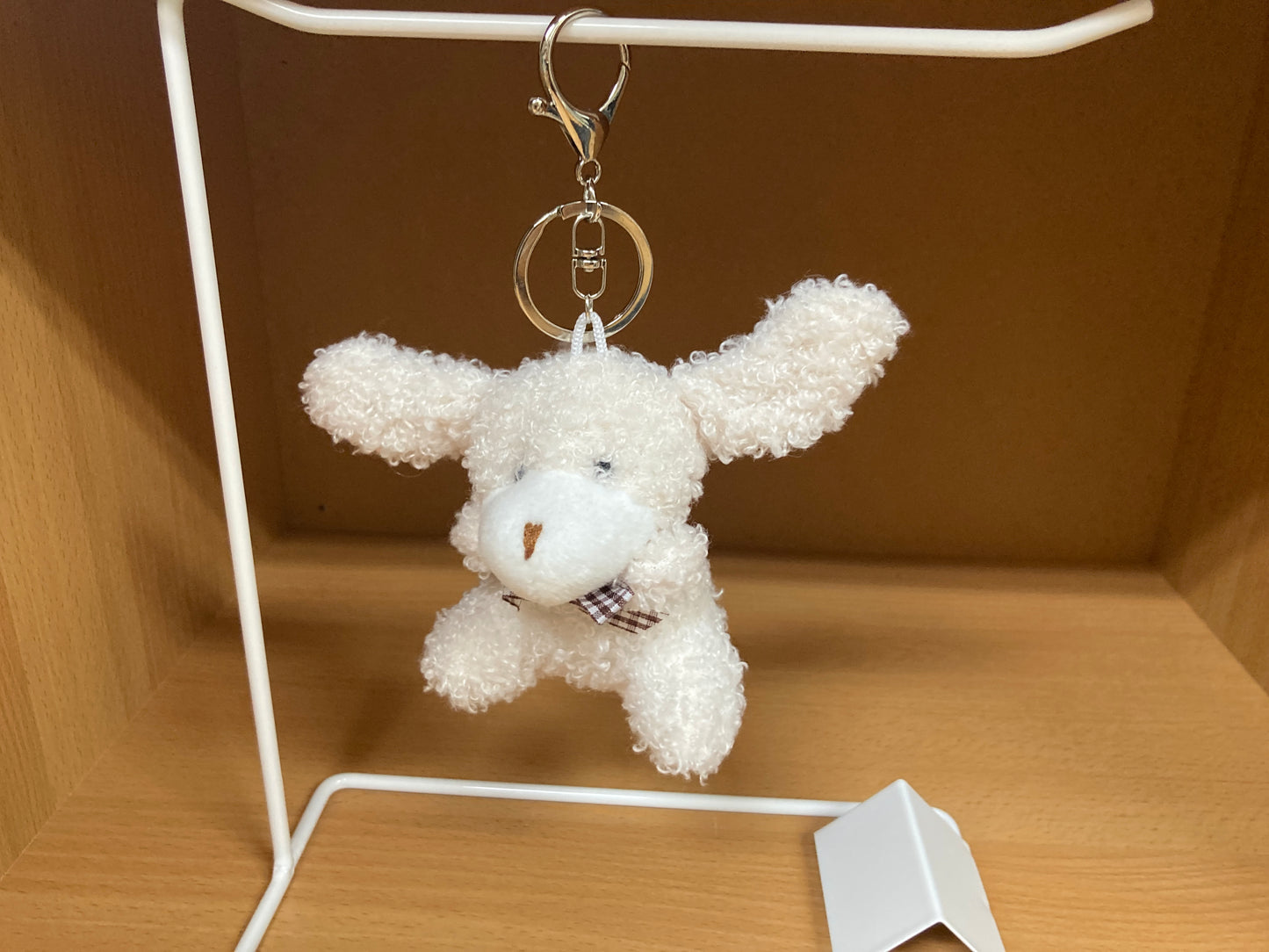 Tiny Treasures Seoul - Cream Teddy Bunny Plush Bag Charm 20