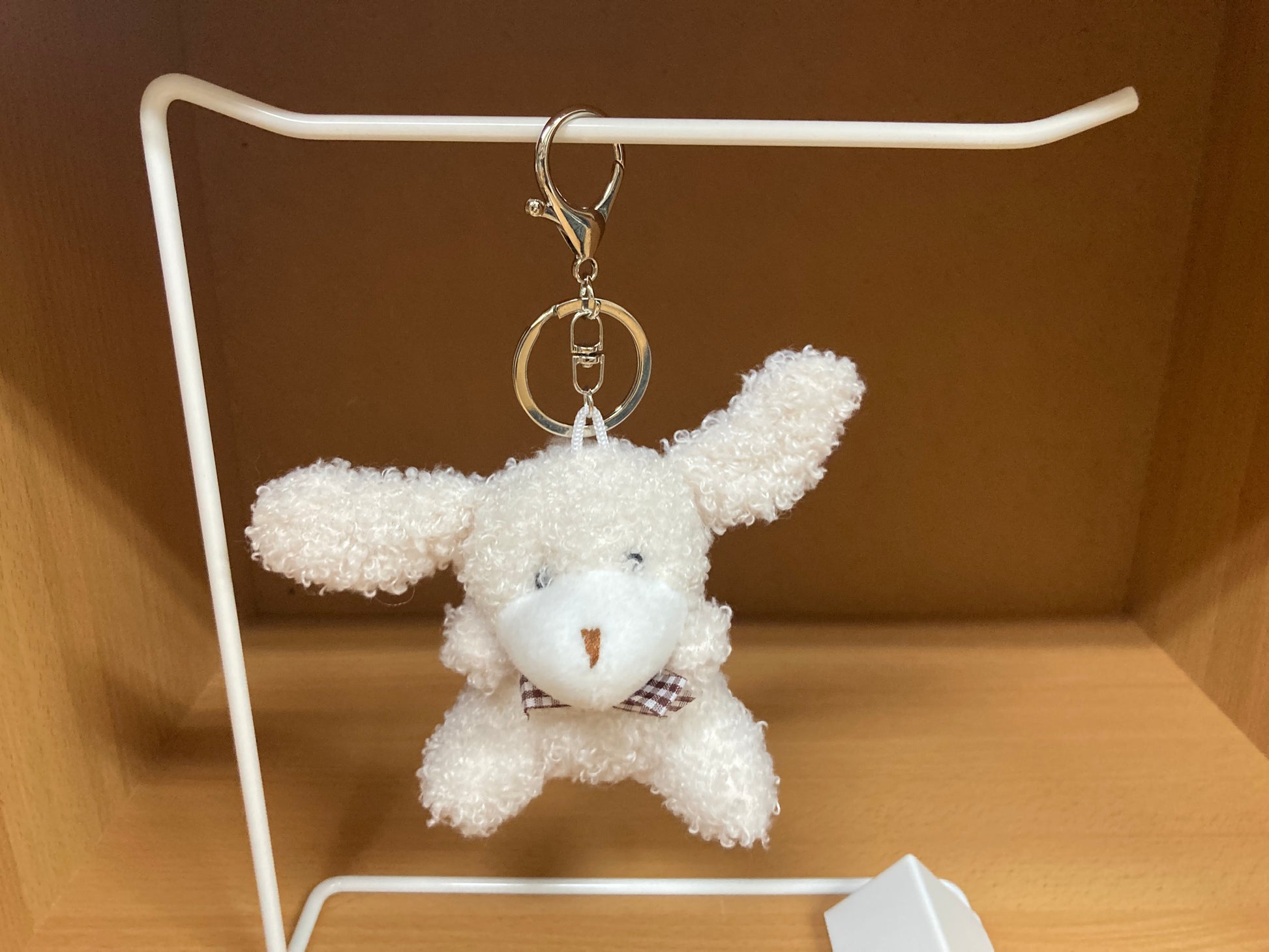 Tiny Treasures Seoul - Cream Teddy Bunny Plush Bag Charm 9