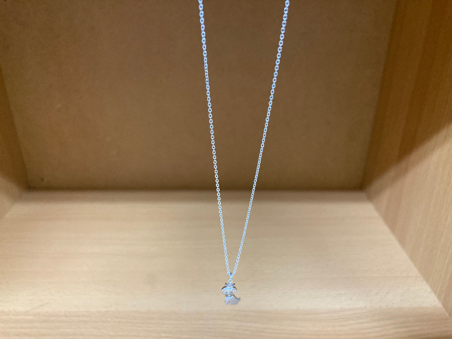 Tiny Treasures Seoul - Crowned Puppy Crystal Necklace (Silver) 9