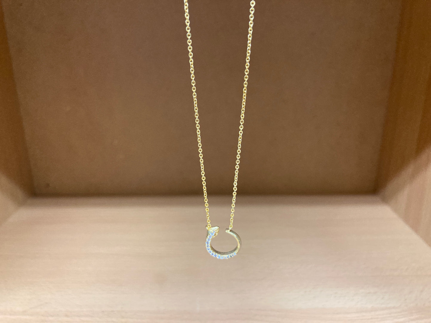 Tiny Treasures Seoul - Delicate Snake Necklace (Gold) 3