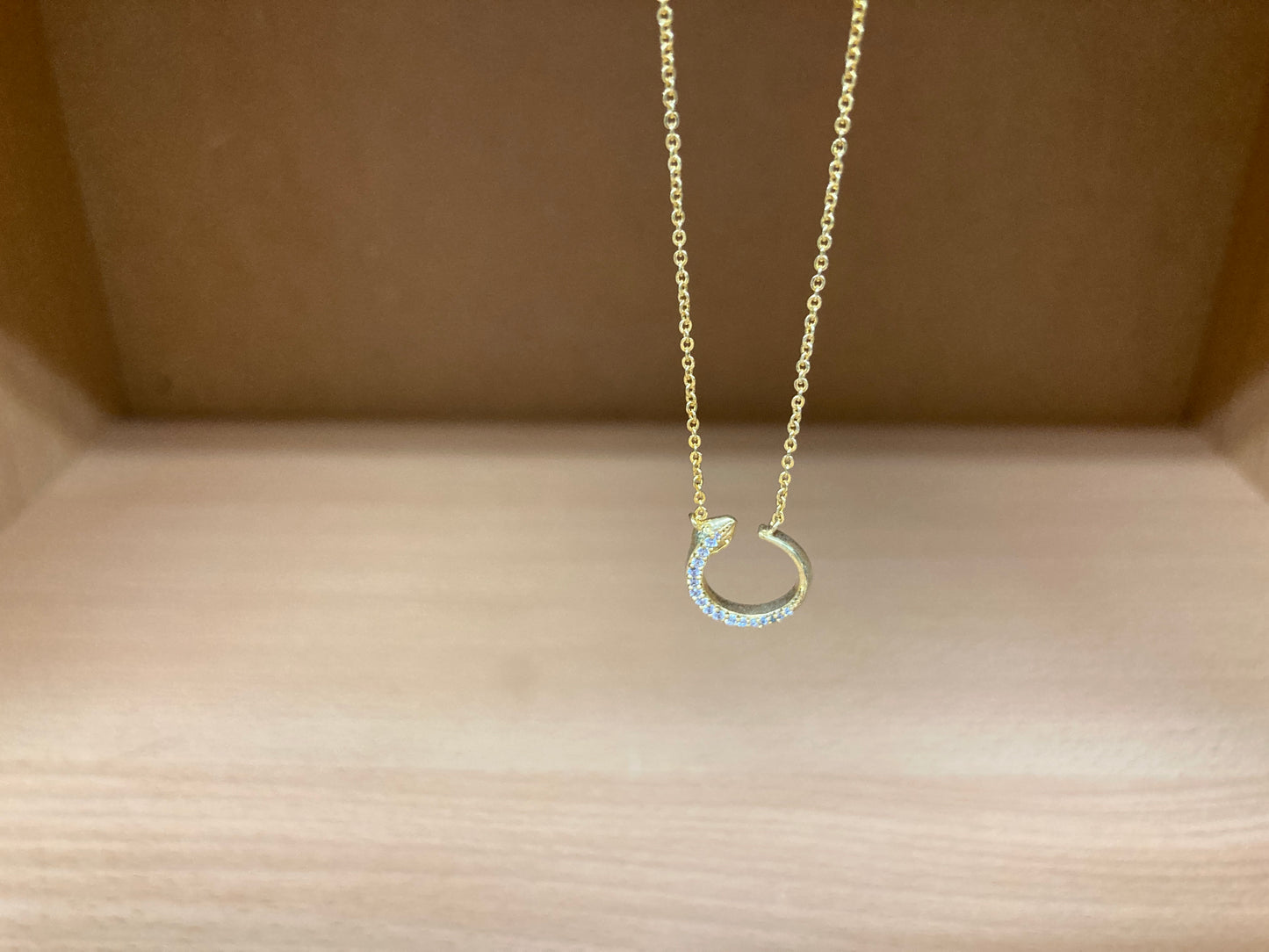 Tiny Treasures Seoul - Delicate Snake Necklace (Gold) 4