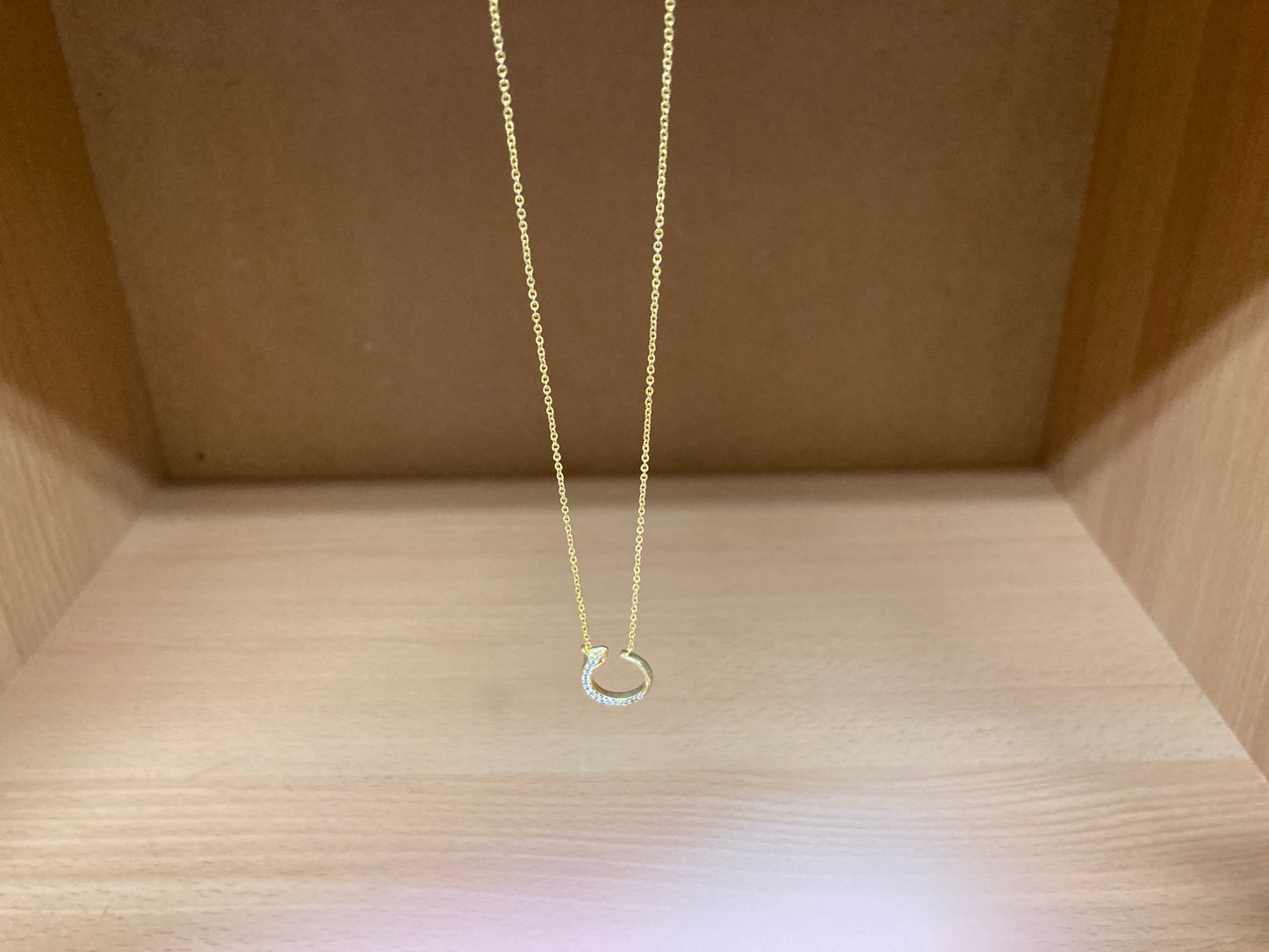 Tiny Treasures Seoul - Delicate Snake Necklace (Gold) 5