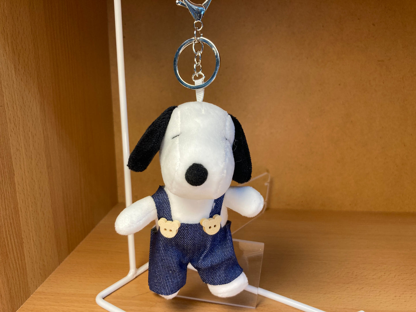 Tiny Treasures Seoul - Denim Blue Snoopy Plush Bag Charm Key Chain