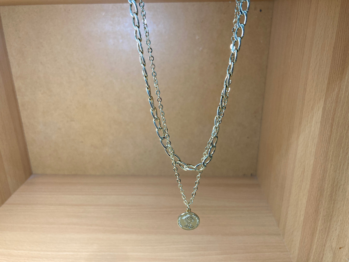 Tiny Treasures Seoul - Elizabeth Coin Layered Chain Necklace