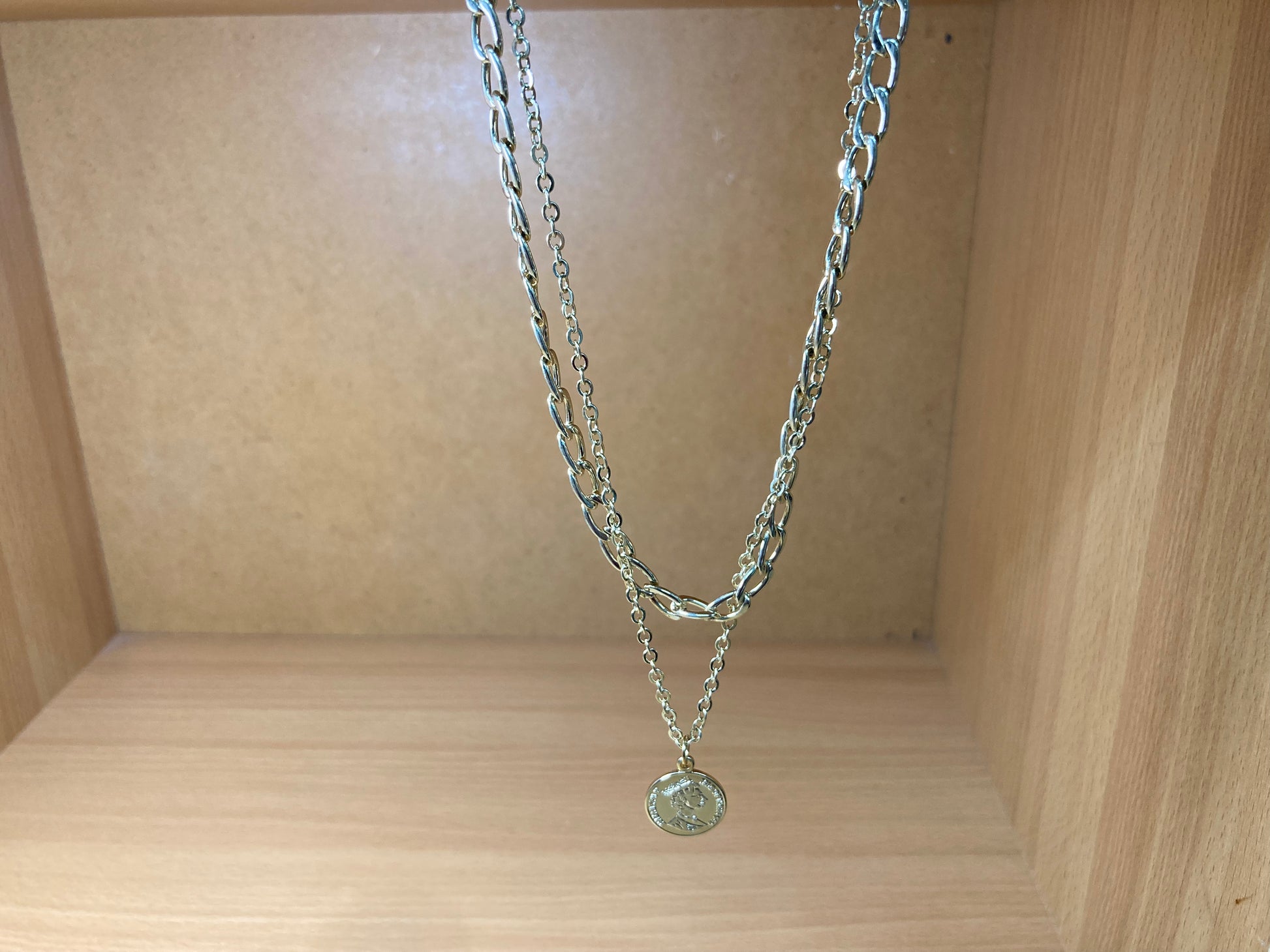 Tiny Treasures Seoul - Elizabeth Coin Layered Chain Necklace