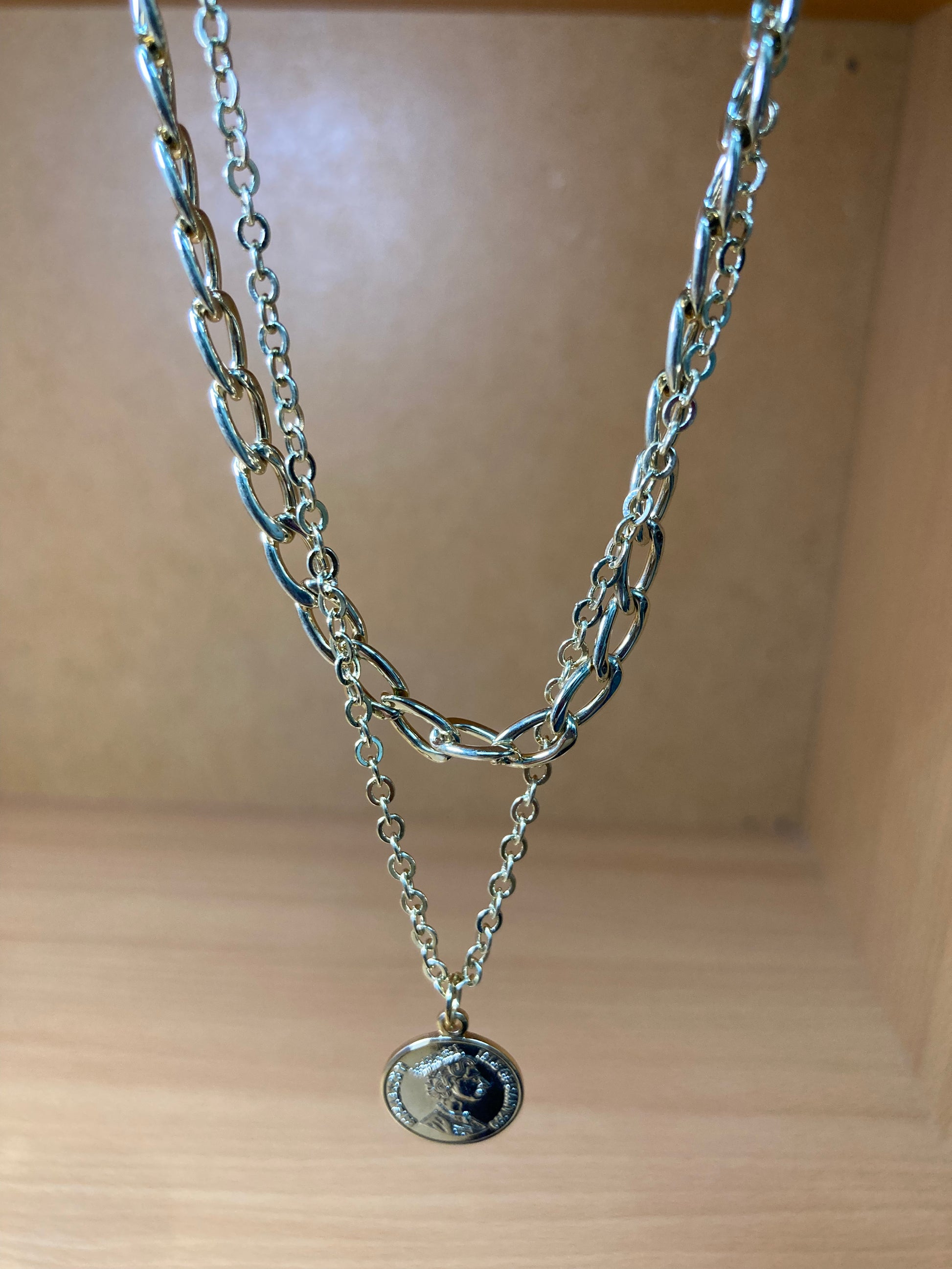 Tiny Treasures Seoul - Elizabeth Coin Layered Chain Necklace