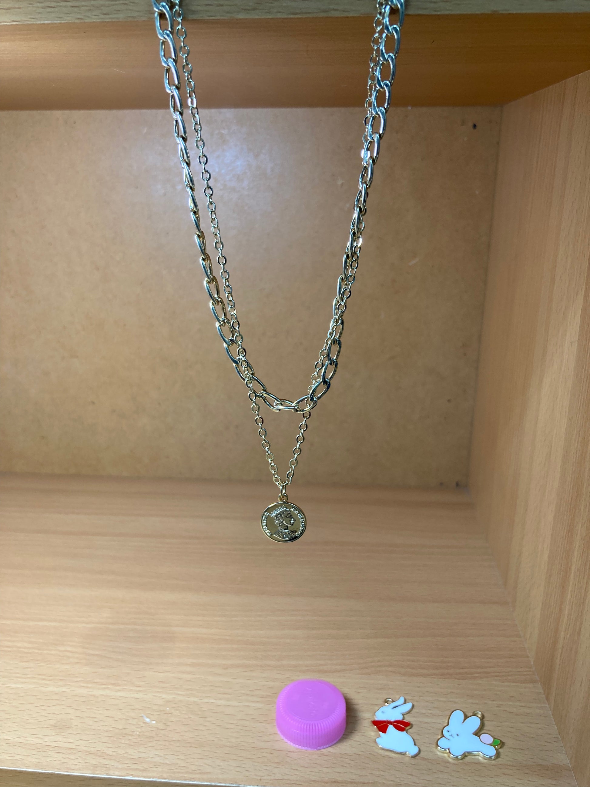 Tiny Treasures Seoul - Elizabeth Coin Layered Chain Necklace