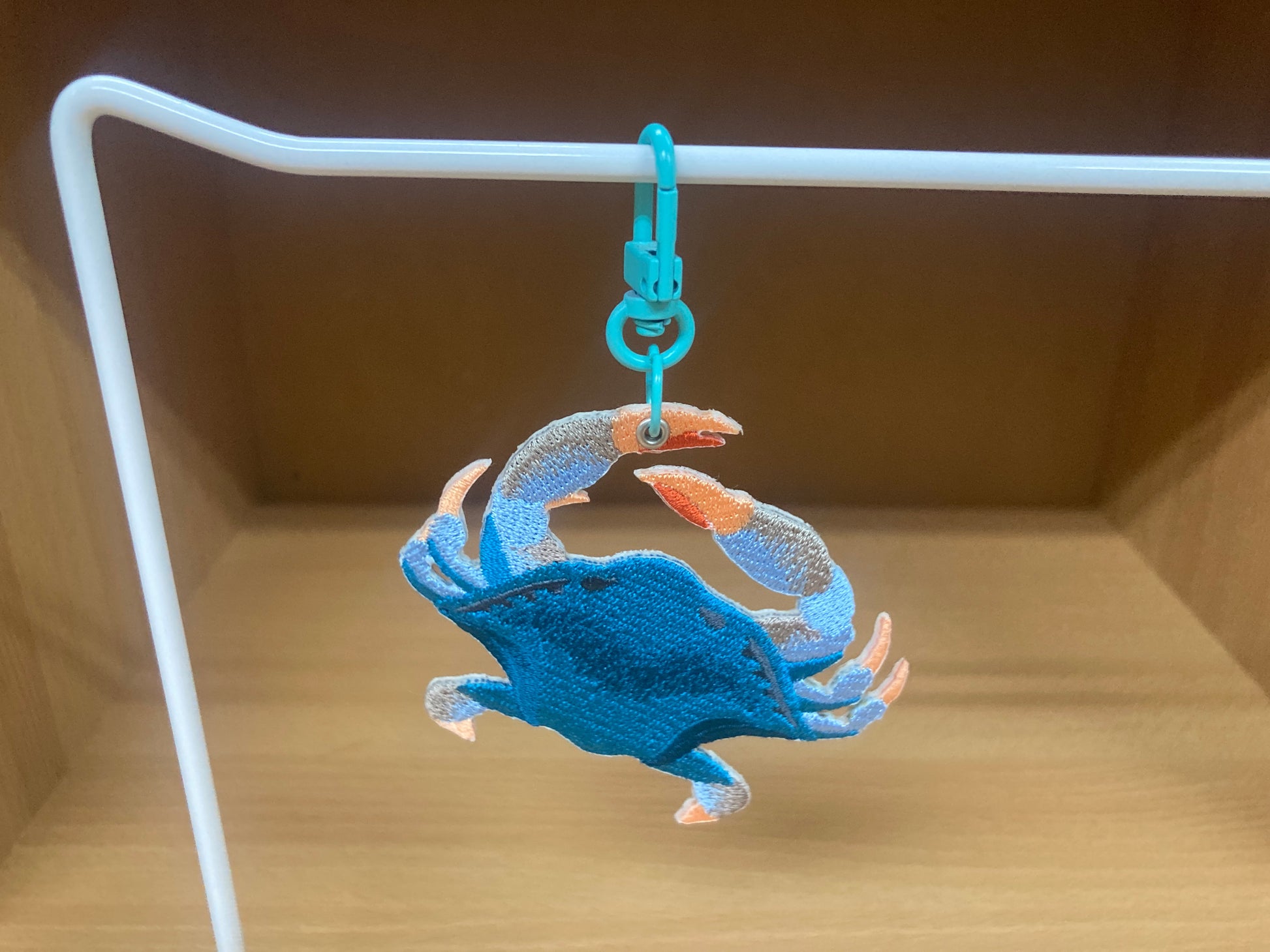 Tiny Treasures Seoul - Embroidered Blue Crab Bag Charm 10