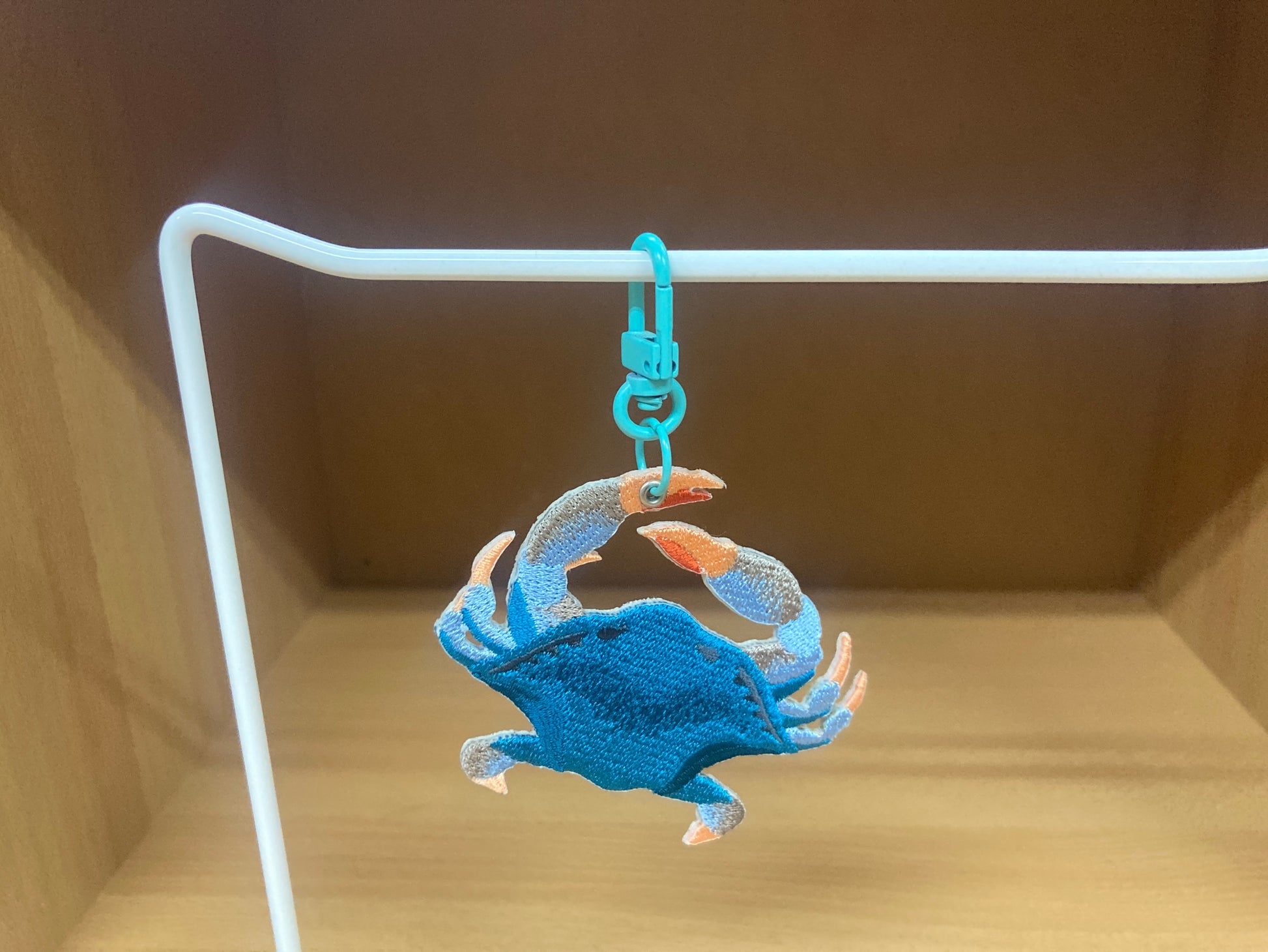 Tiny Treasures Seoul - Embroidered Blue Crab Bag Charm 2
