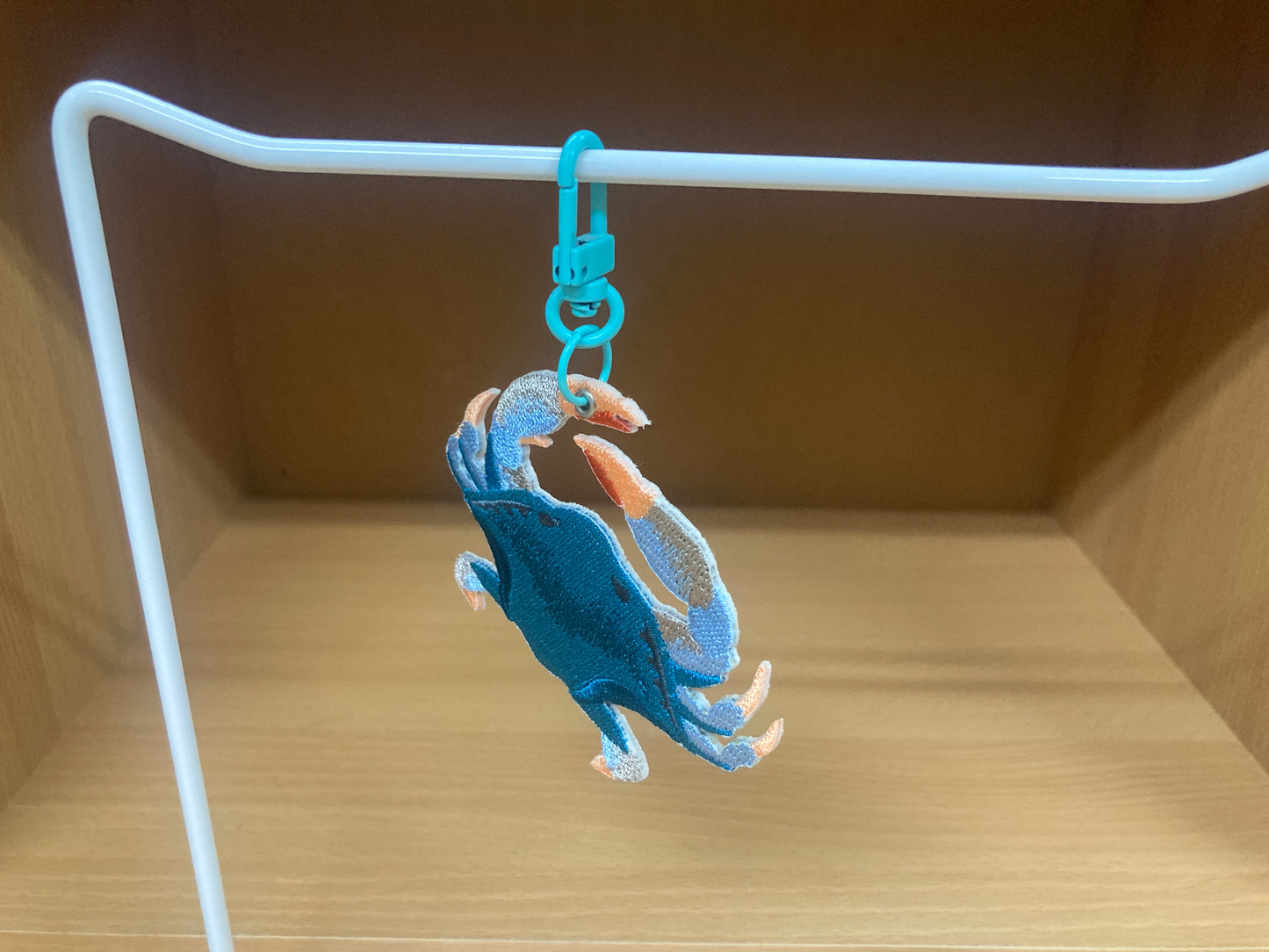 Tiny Treasures Seoul - Embroidered Blue Crab Bag Charm 6
