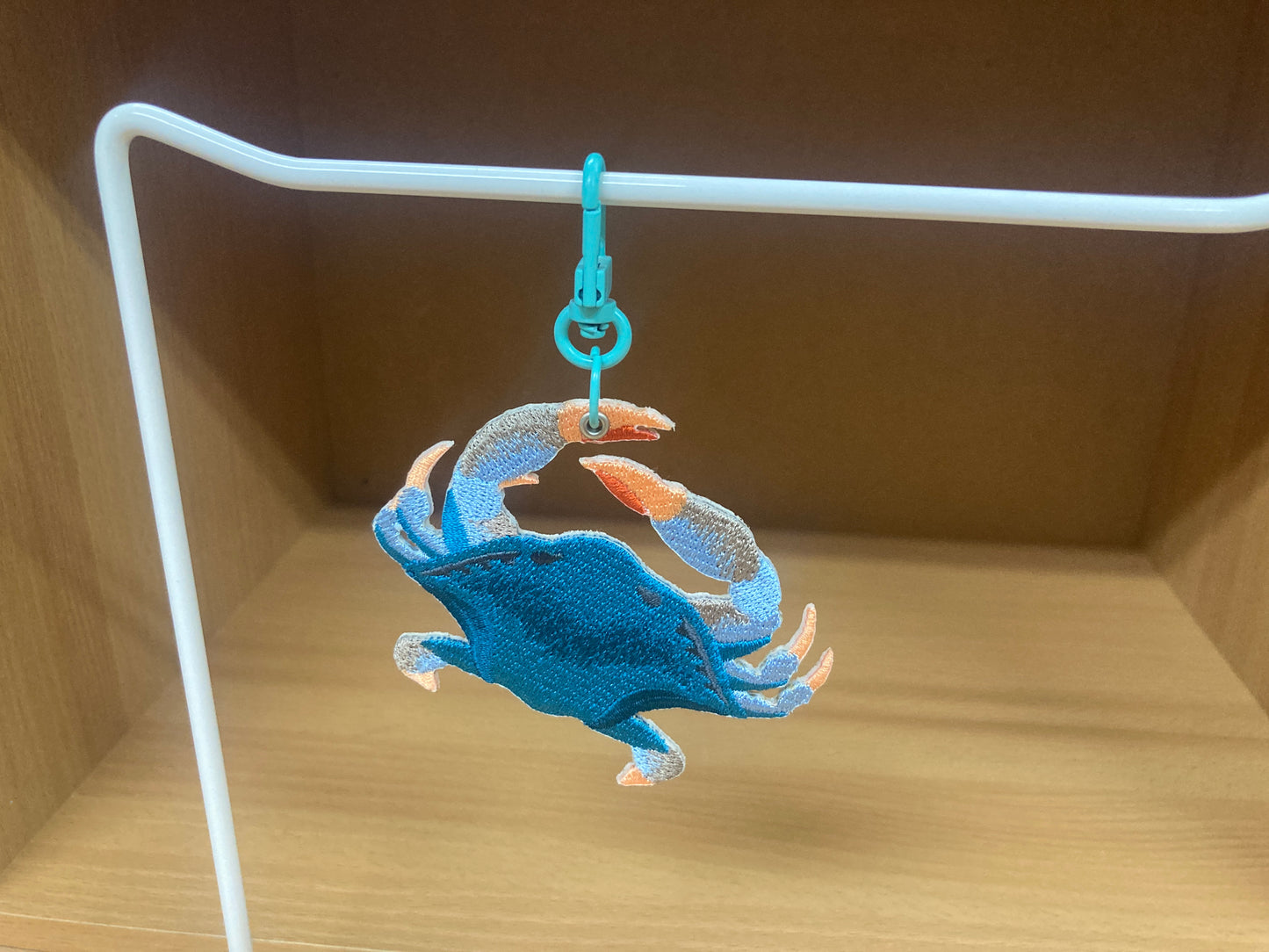 Tiny Treasures Seoul - Embroidered Blue Crab Bag Charm 7