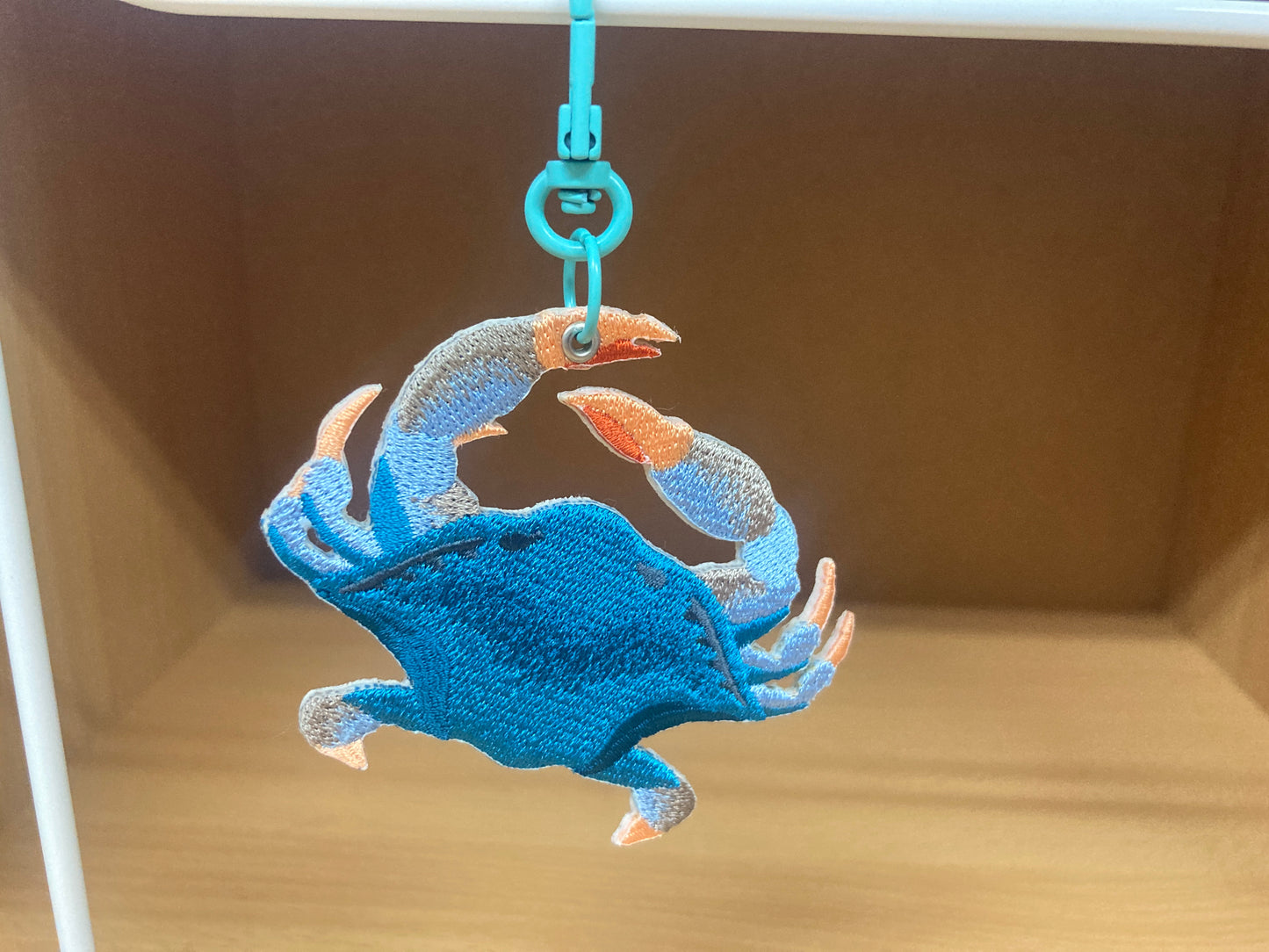 Tiny Treasures Seoul - Embroidered Blue Crab Bag Charm 9