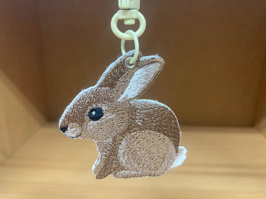 Tiny Treasures Seoul - Embroidered Bunny Bag Charm 2
