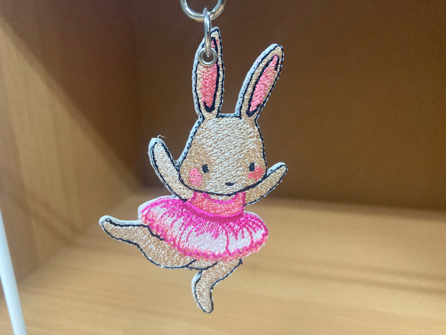 Tiny Treasures Seoul - Embroidered Bunny Ballet Bag Charm 10