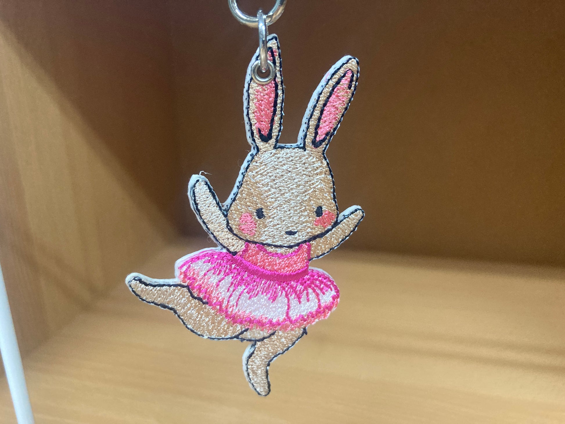 Tiny Treasures Seoul - Embroidered Bunny Ballet Bag Charm 10
