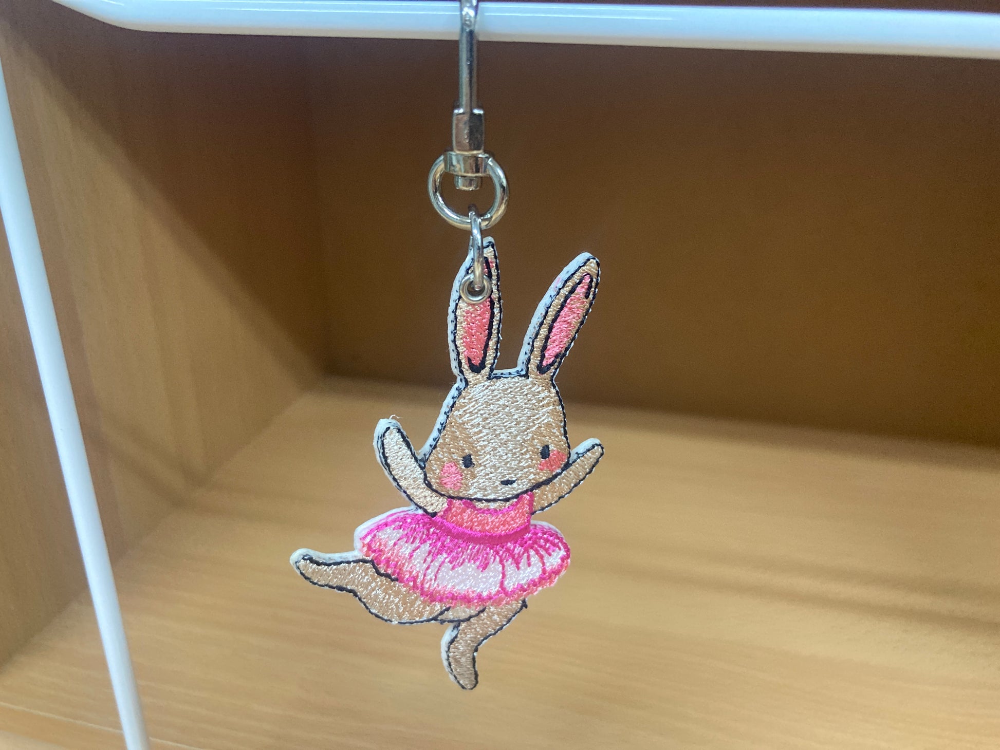 Tiny Treasures Seoul - Embroidered Bunny Ballet Bag Charm 11