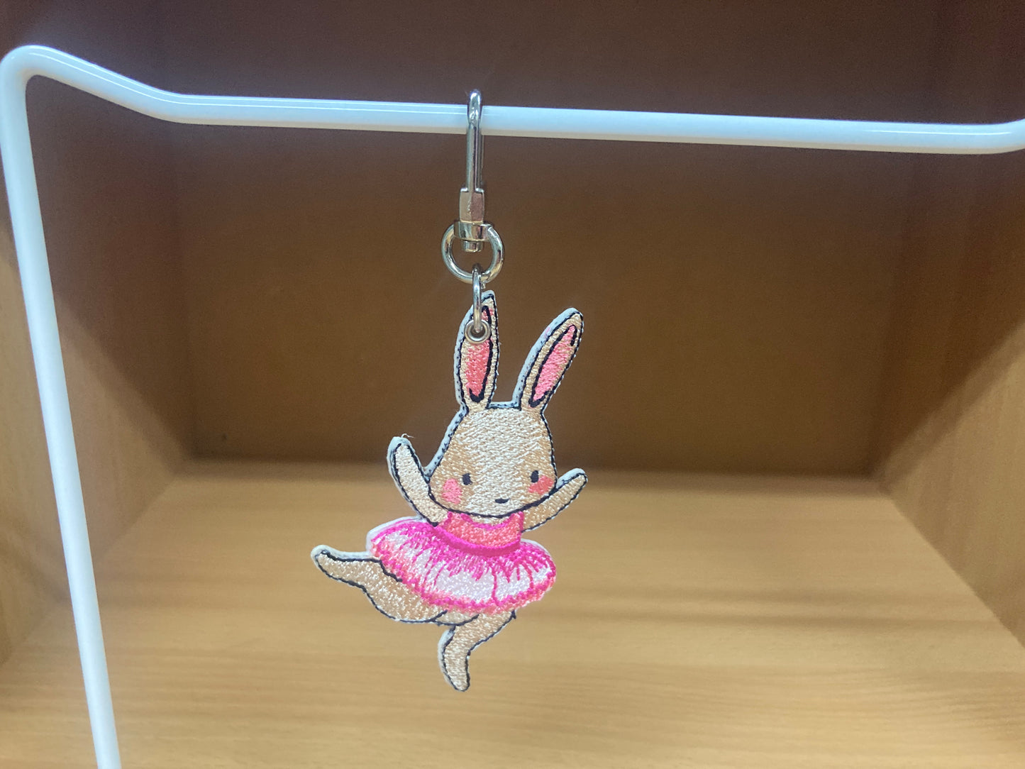 Tiny Treasures Seoul - Embroidered Bunny Ballet Bag Charm 2