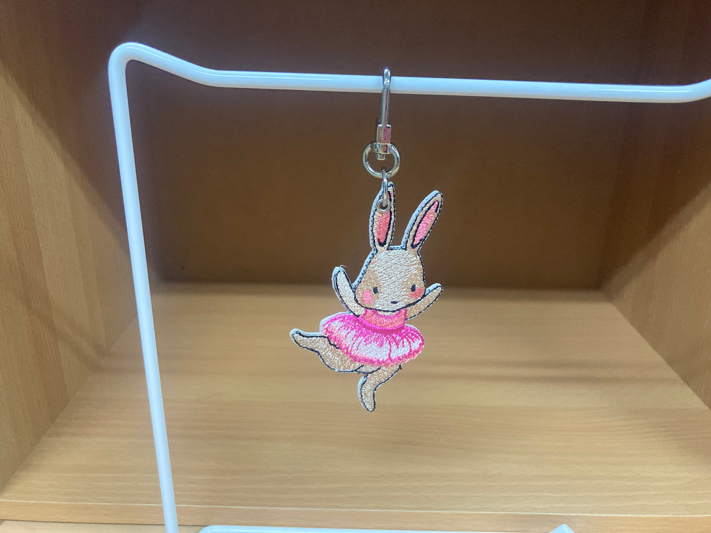 Tiny Treasures Seoul - Embroidered Bunny Ballet Bag Charm 3