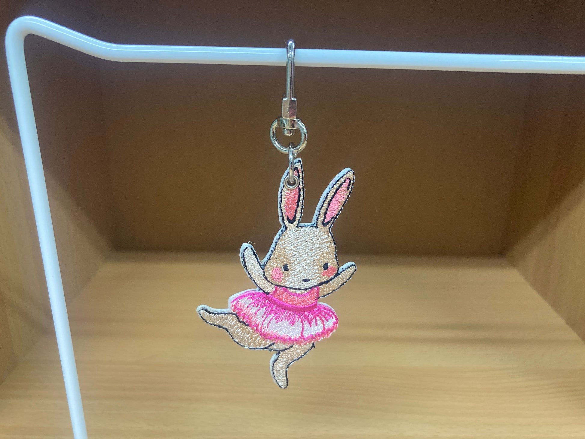 Tiny Treasures Seoul - Embroidered Bunny Ballet Bag Charm 5