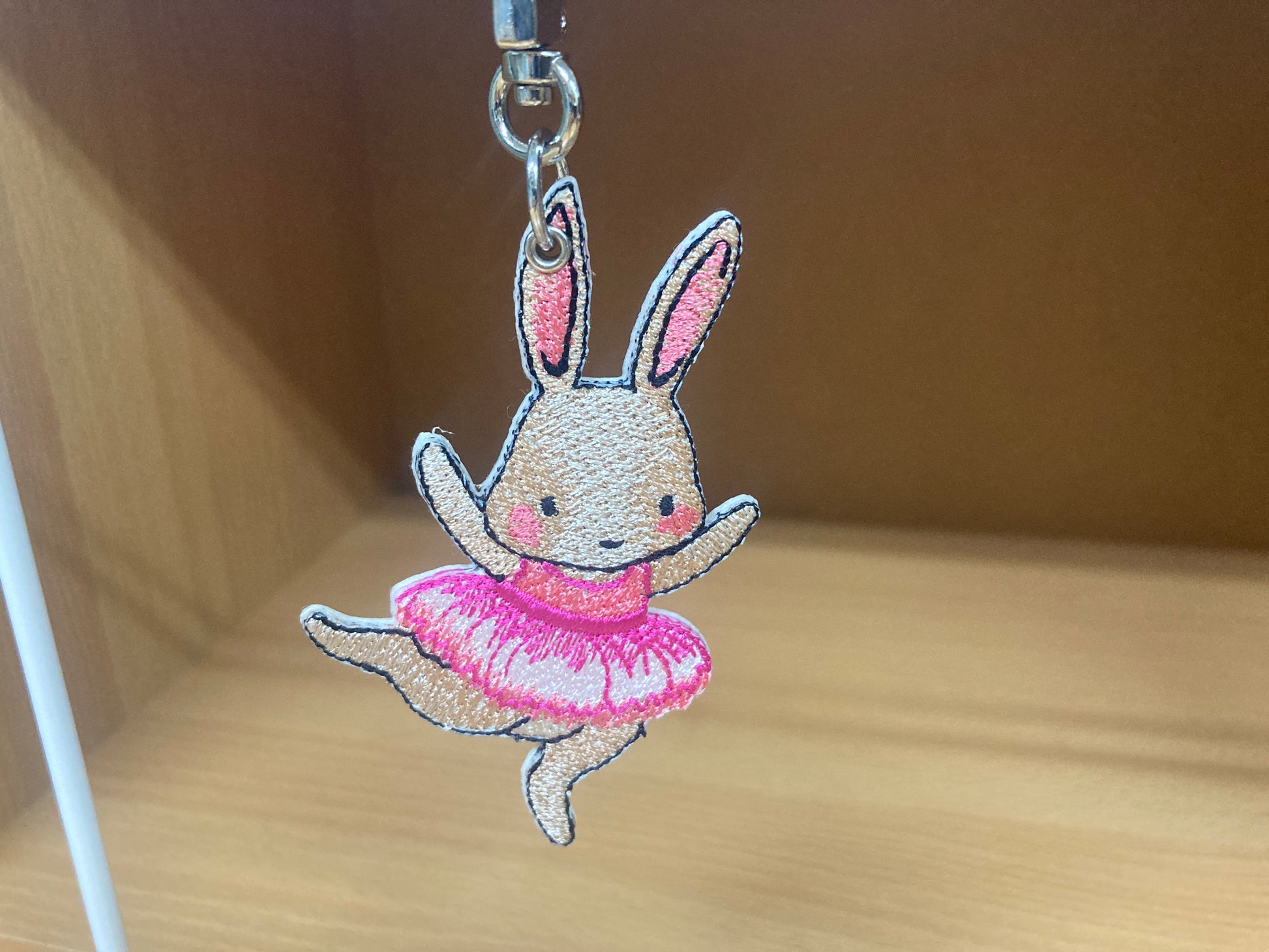 Tiny Treasures Seoul - Embroidered Bunny Ballet Bag Charm 6