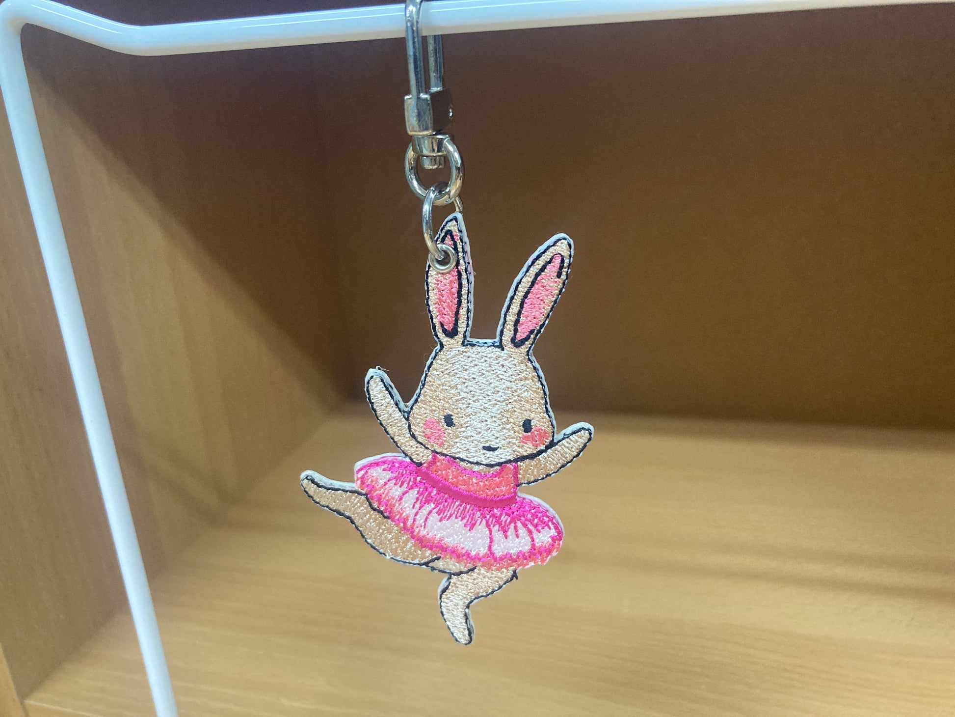 Tiny Treasures Seoul - Embroidered Bunny Ballet Bag Charm 7